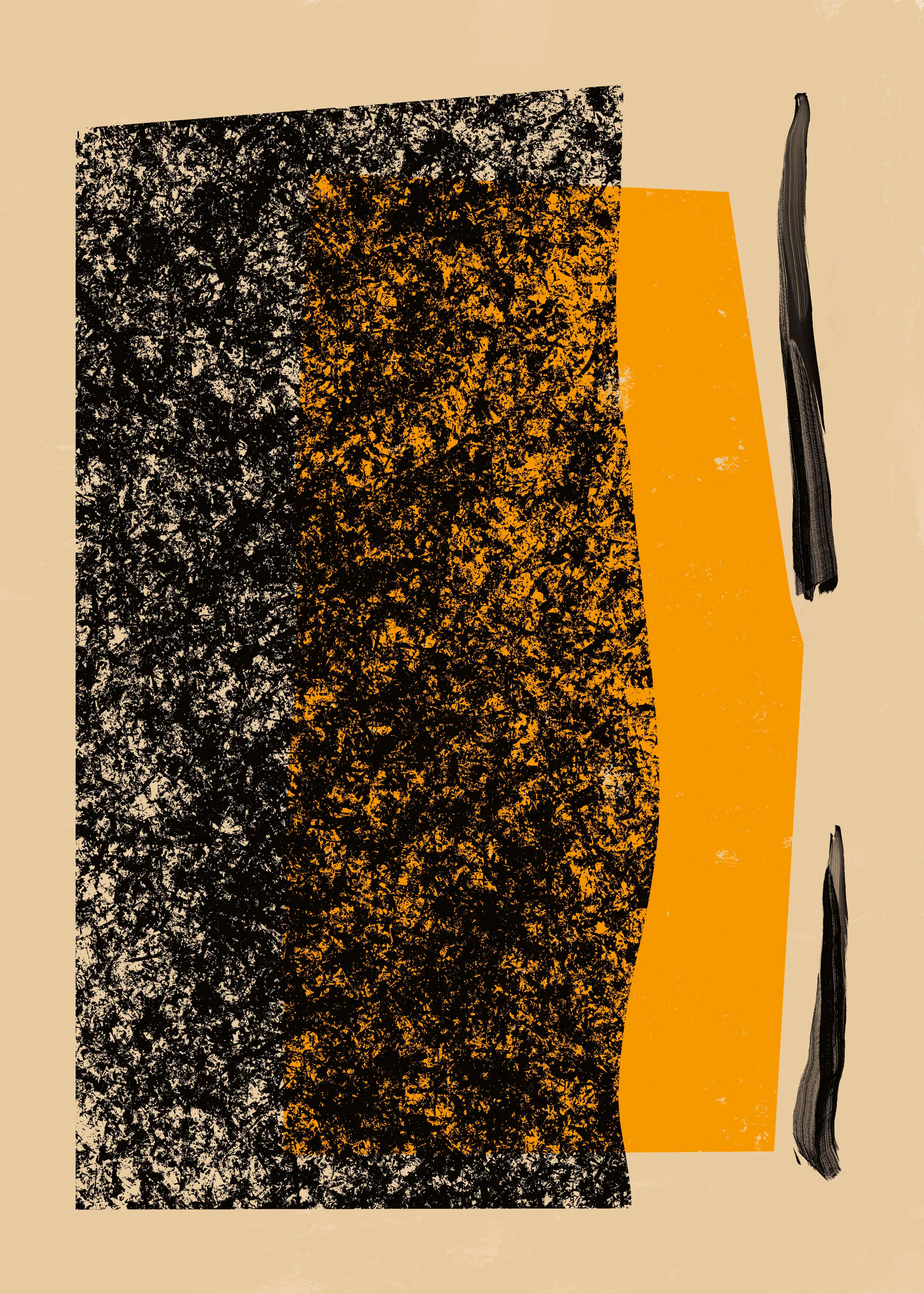 Texture Astratta Arancione Poster 0