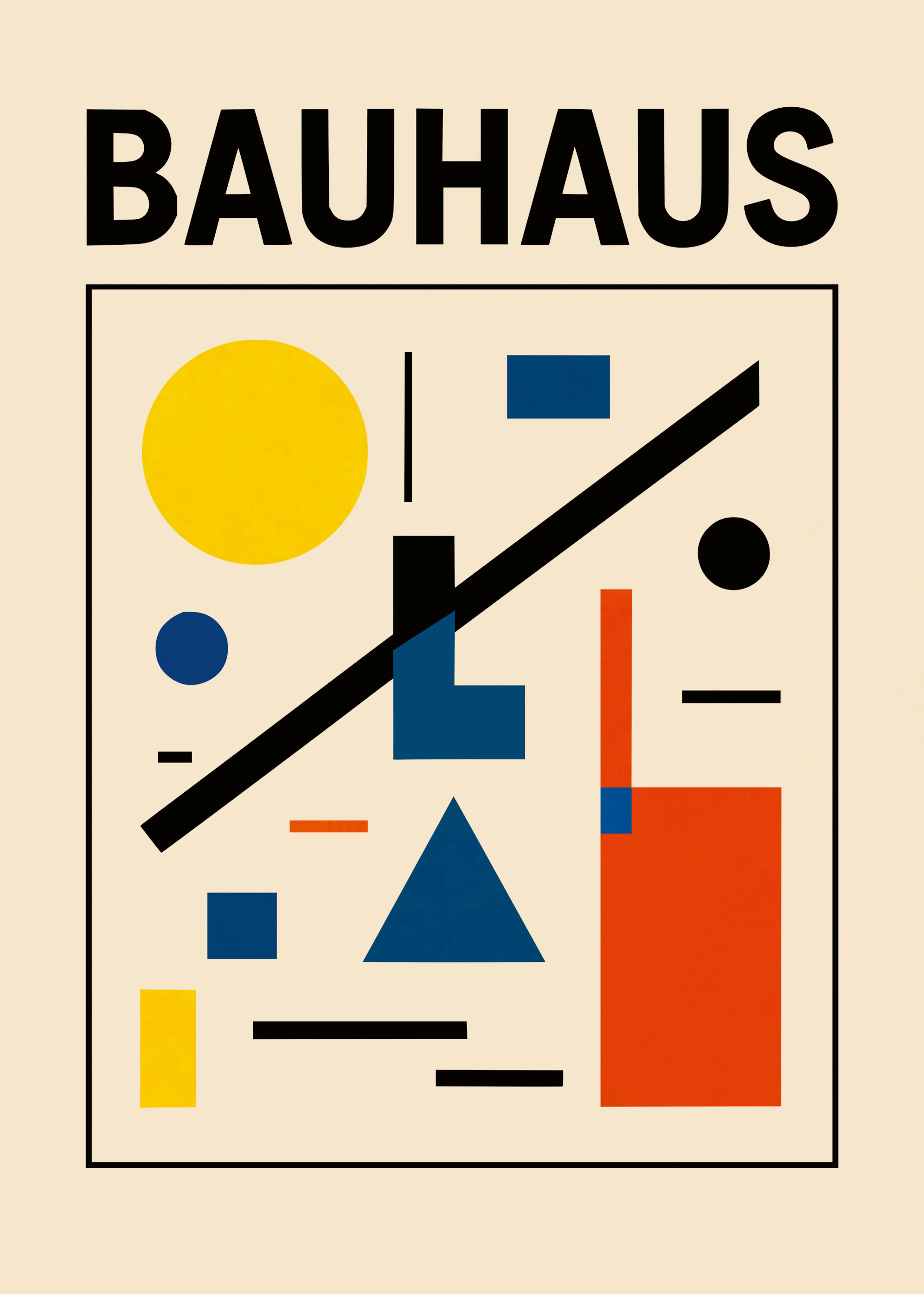 Bauhaus Shapes Poster 0