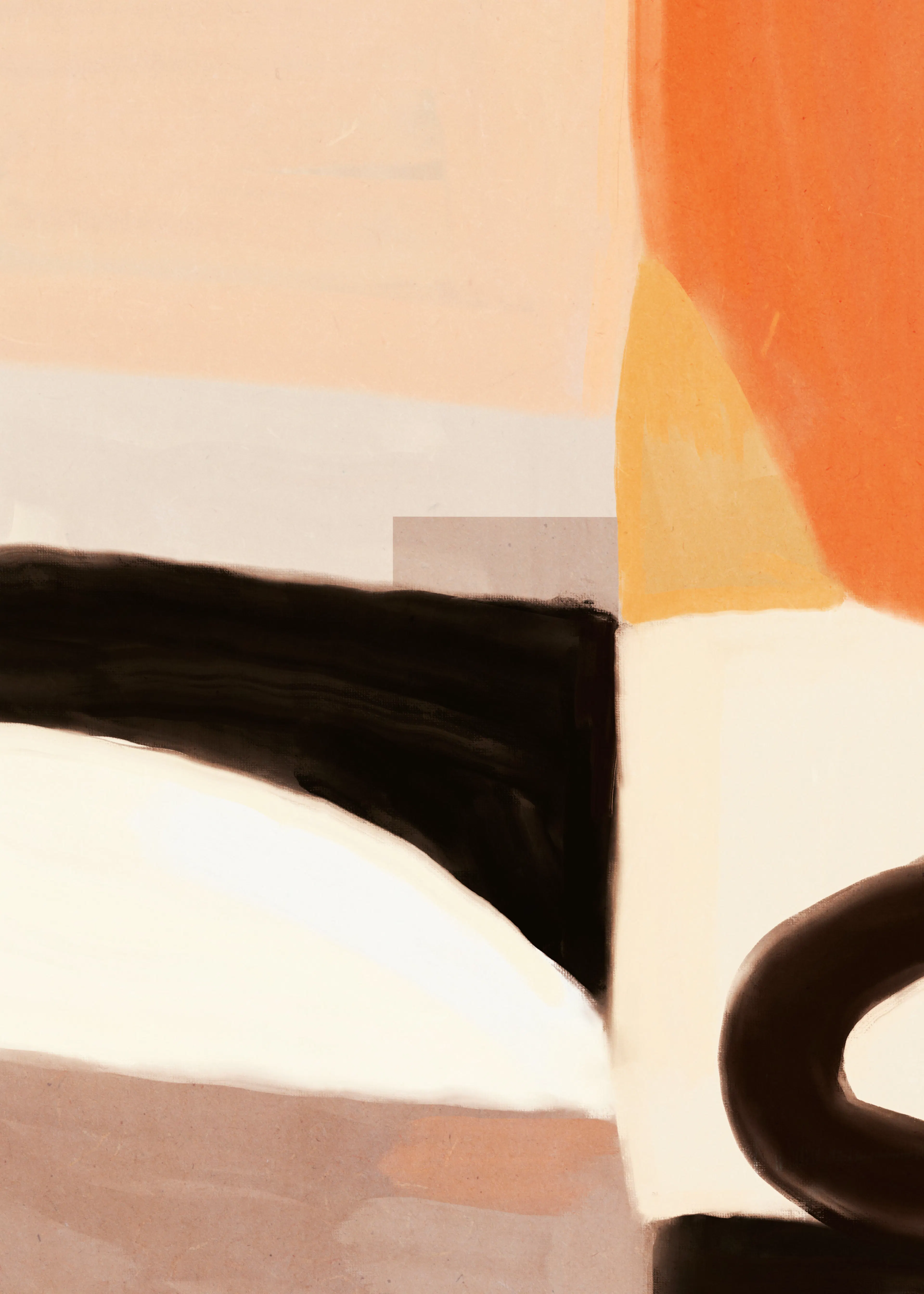 Warm Abstract Poster 0