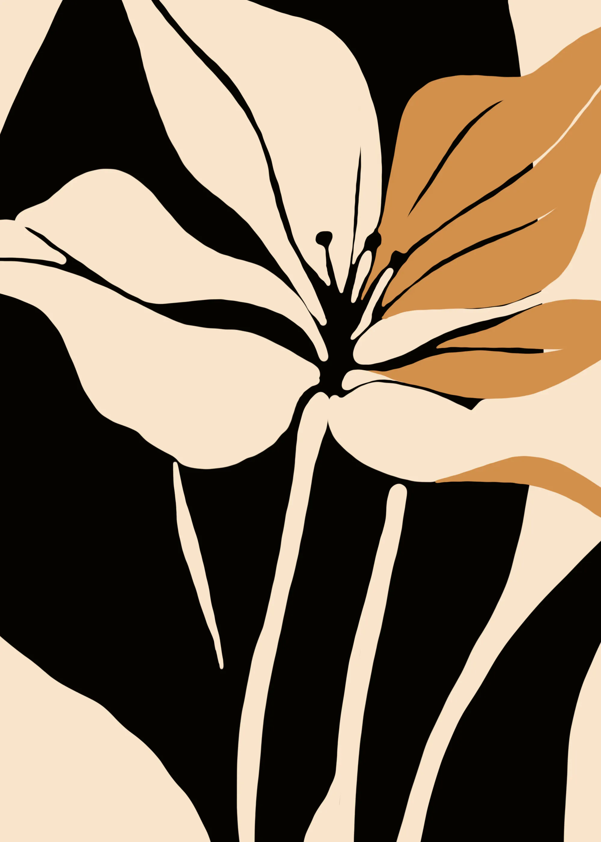 Abstract Florals Poster 0