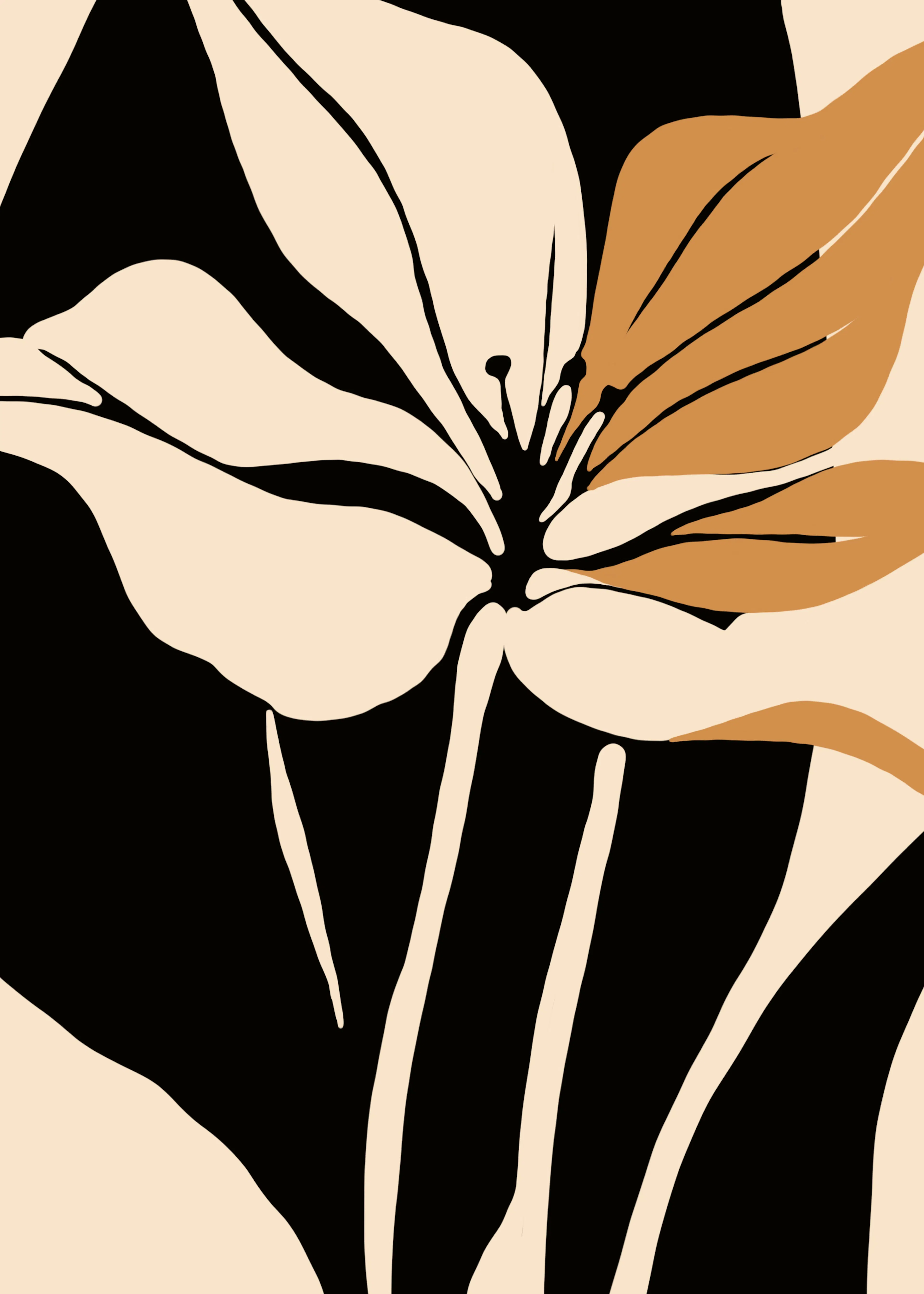 Abstract Florals Poster 0