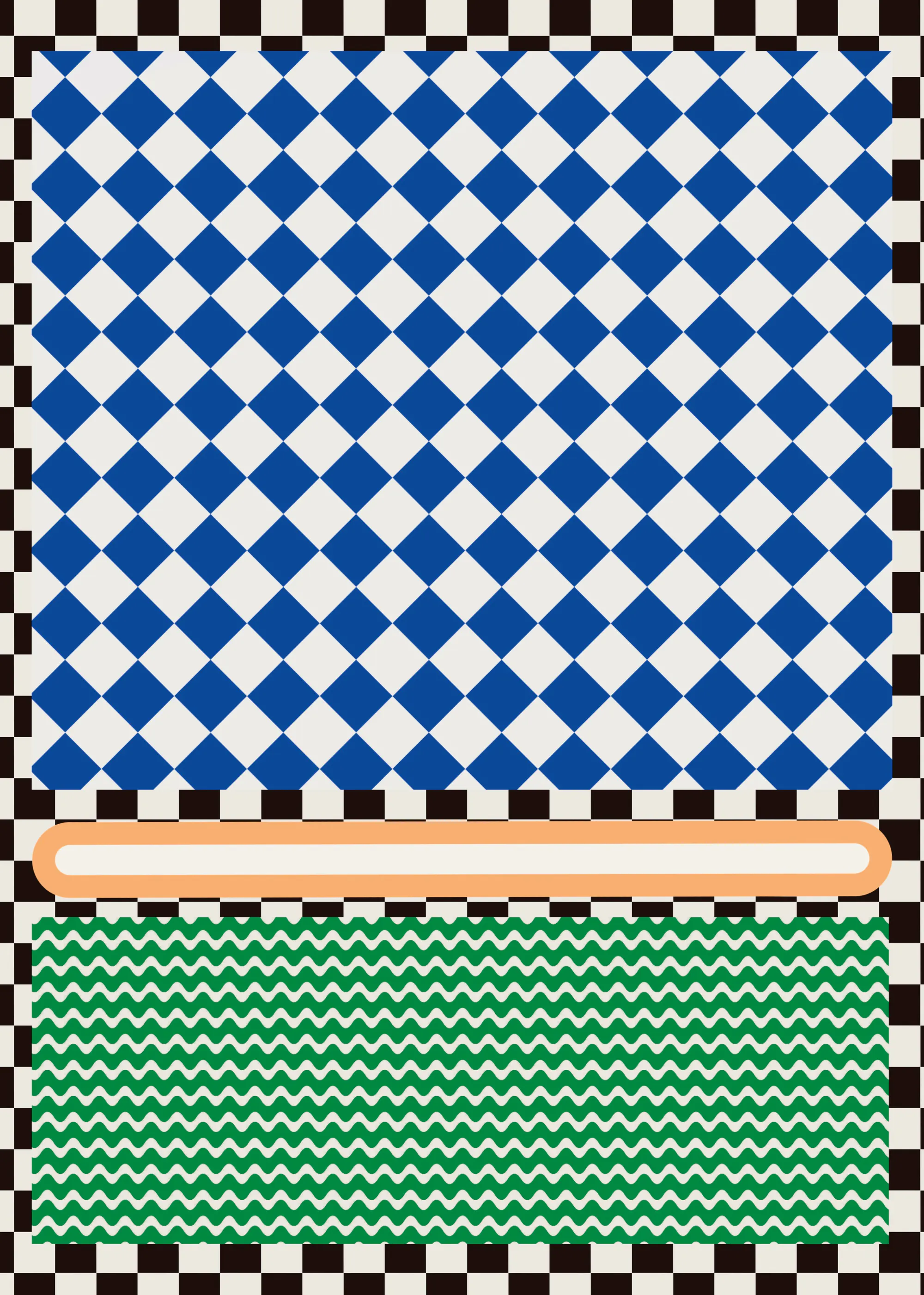 Azure Geometric Harmony Poster 0