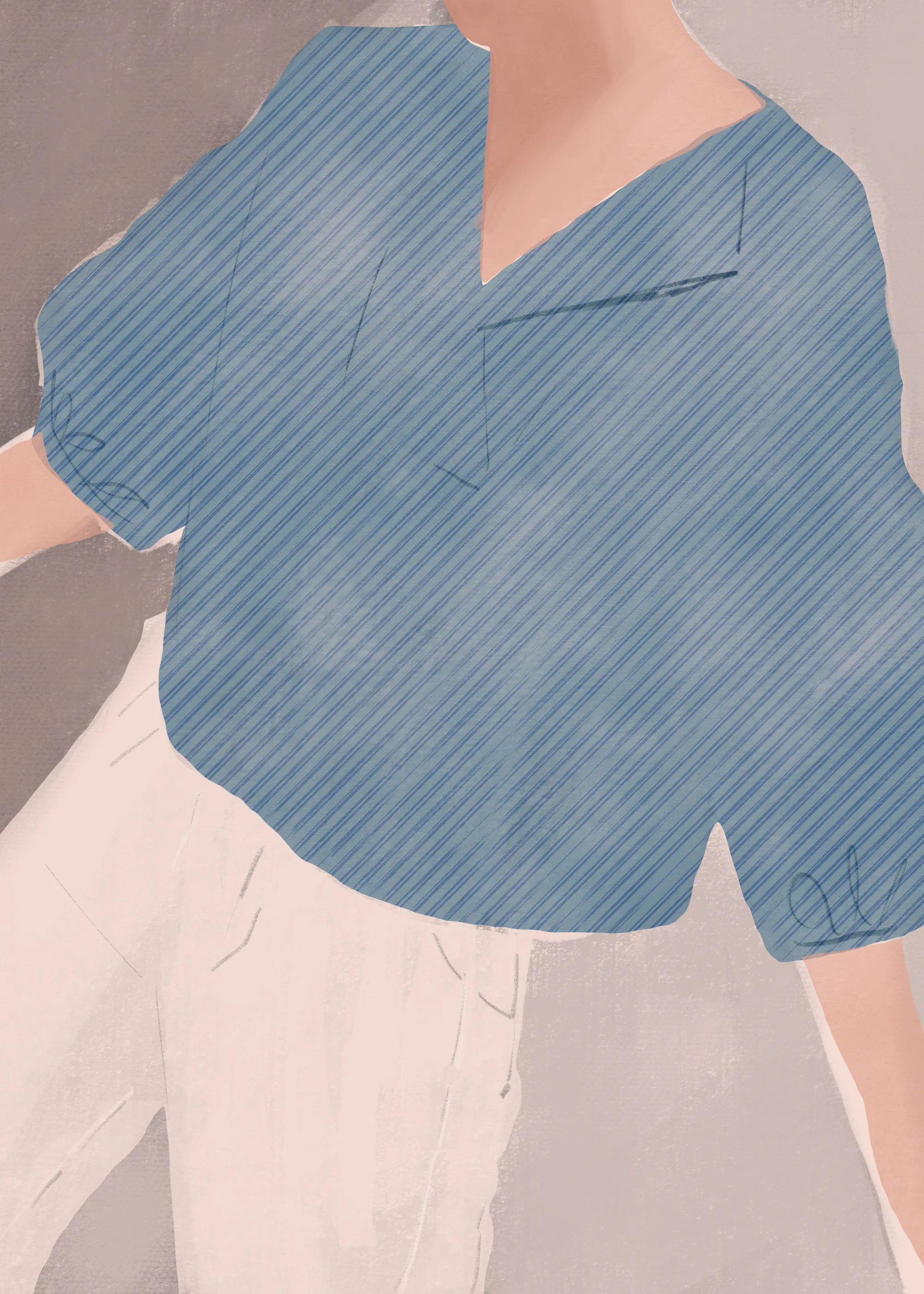 Blue Casual Chic Poster 0