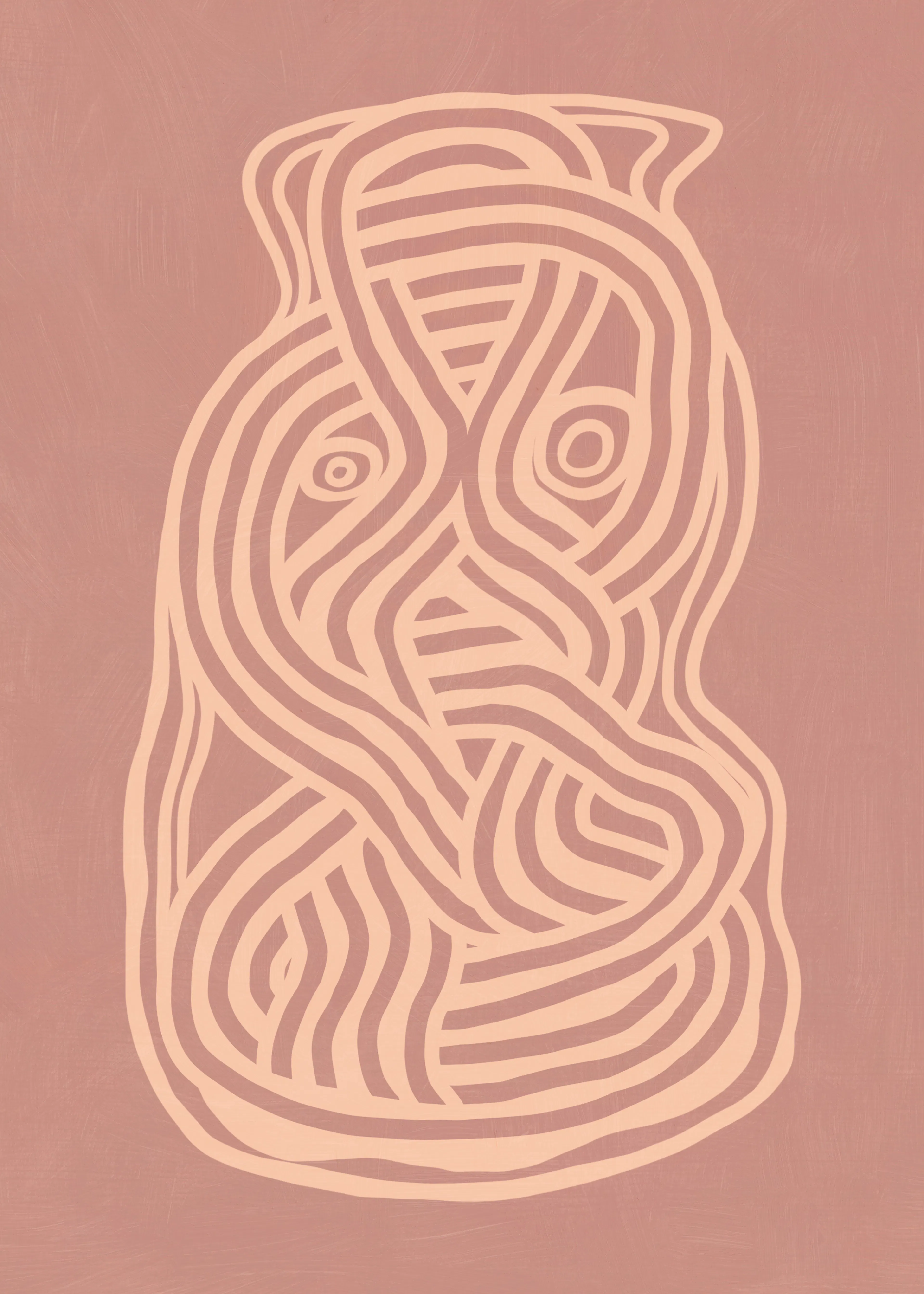 Blush Abstract Harmony Poster 0