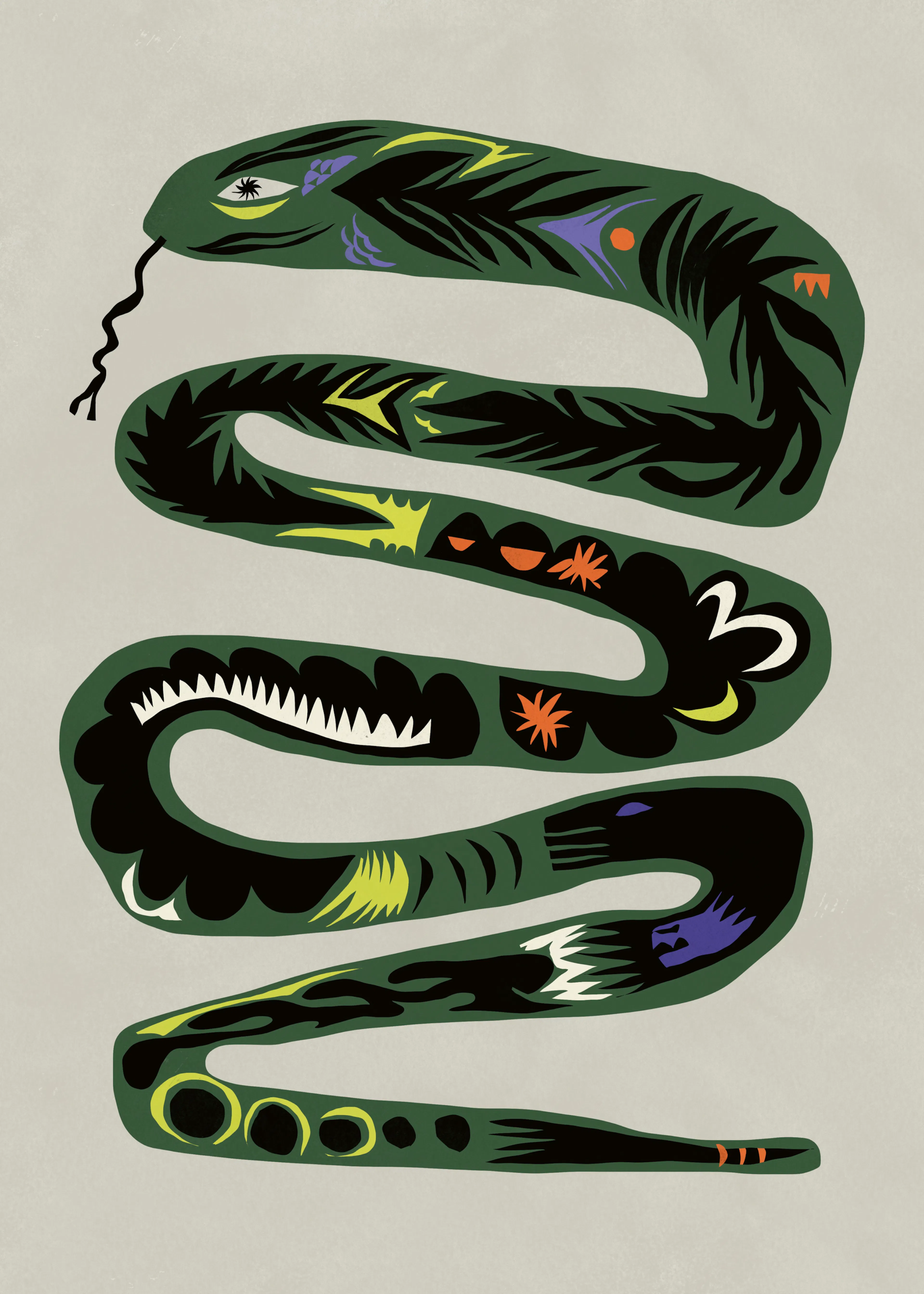 Green Mystic Serpent Poster 0
