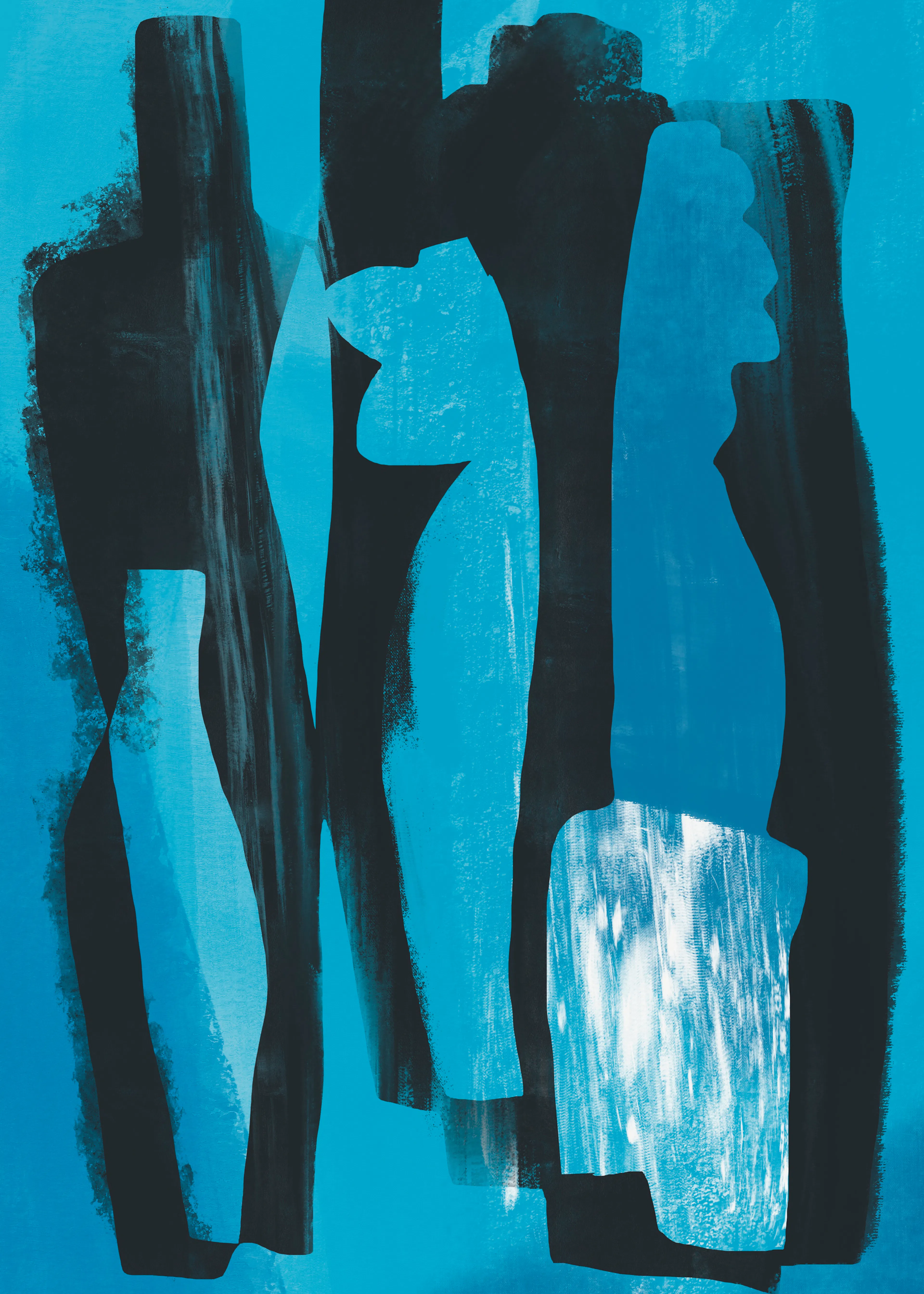 Blue Abstractions Poster 0