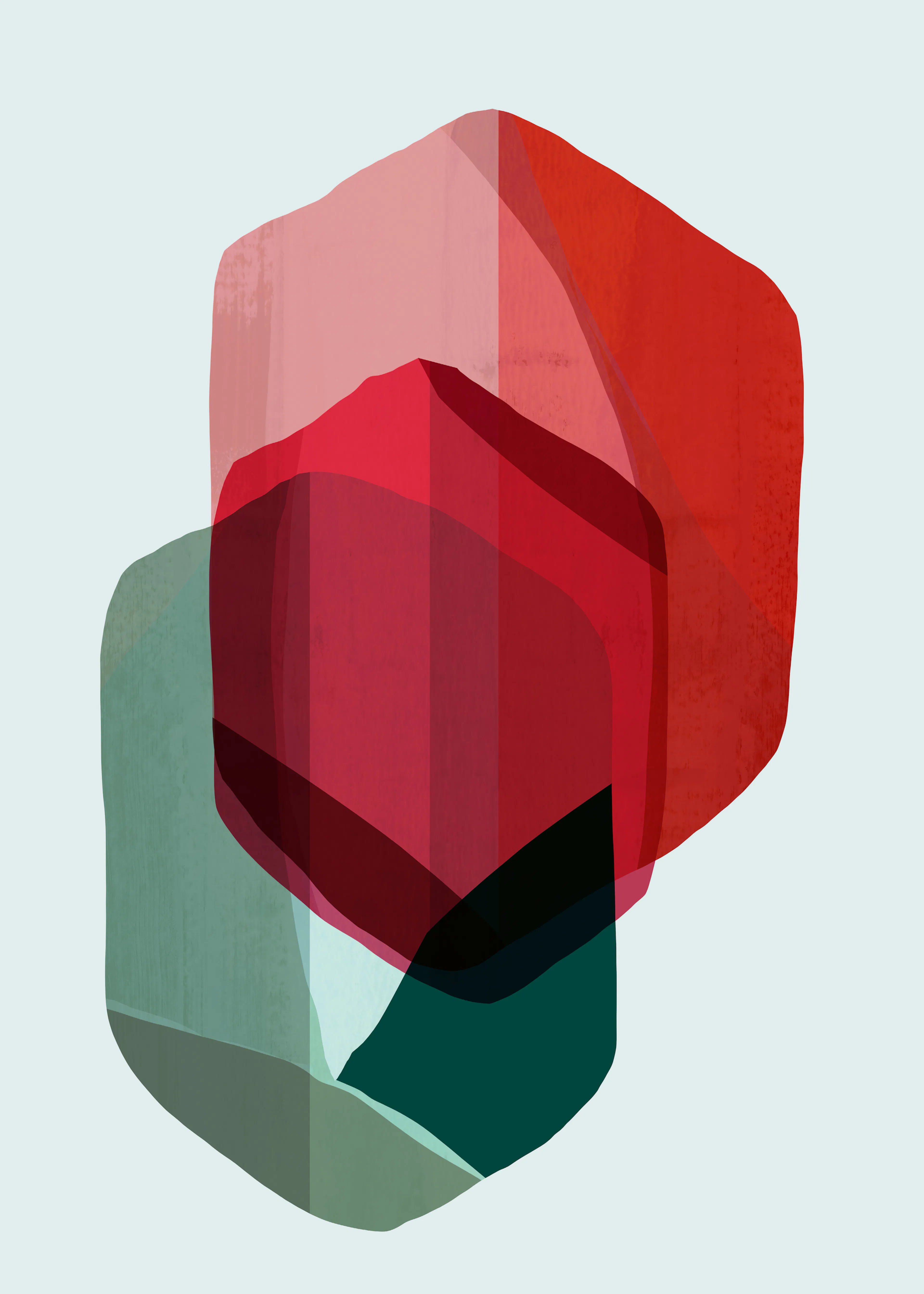 Overlapping Shapes Poster 0