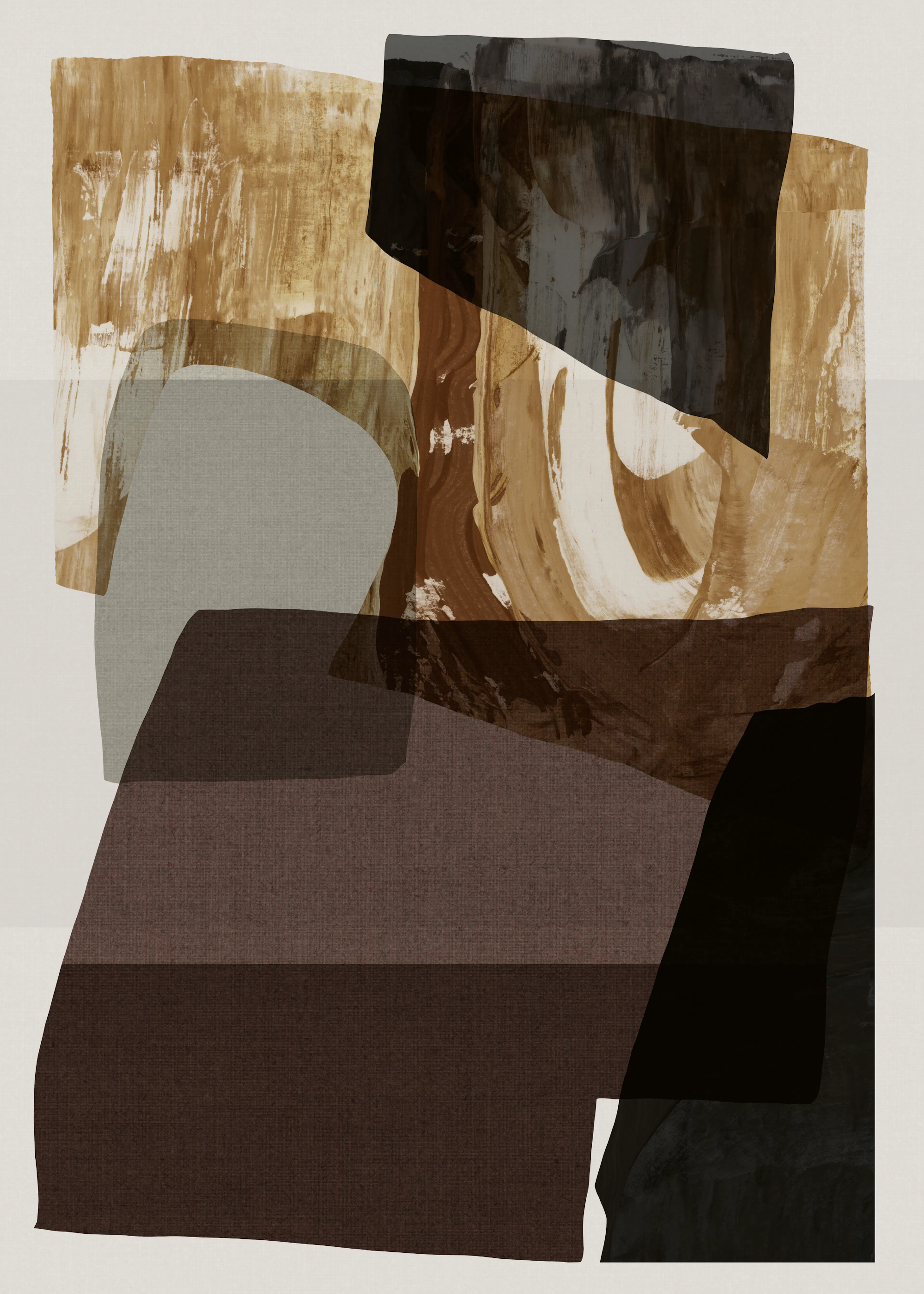 Dark Brown Earth Tones Poster 0