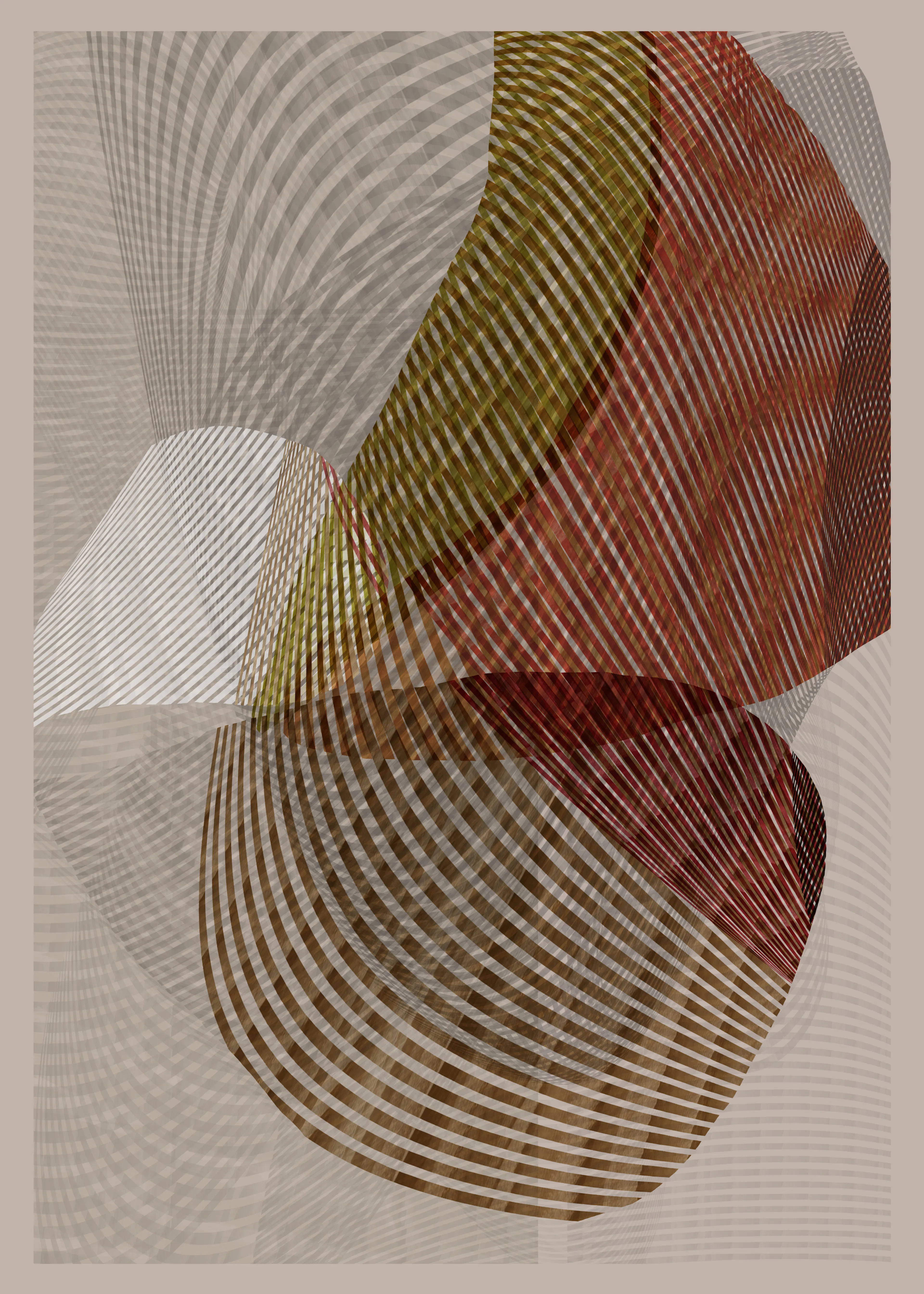 Brown Modern Abstract Poster 0