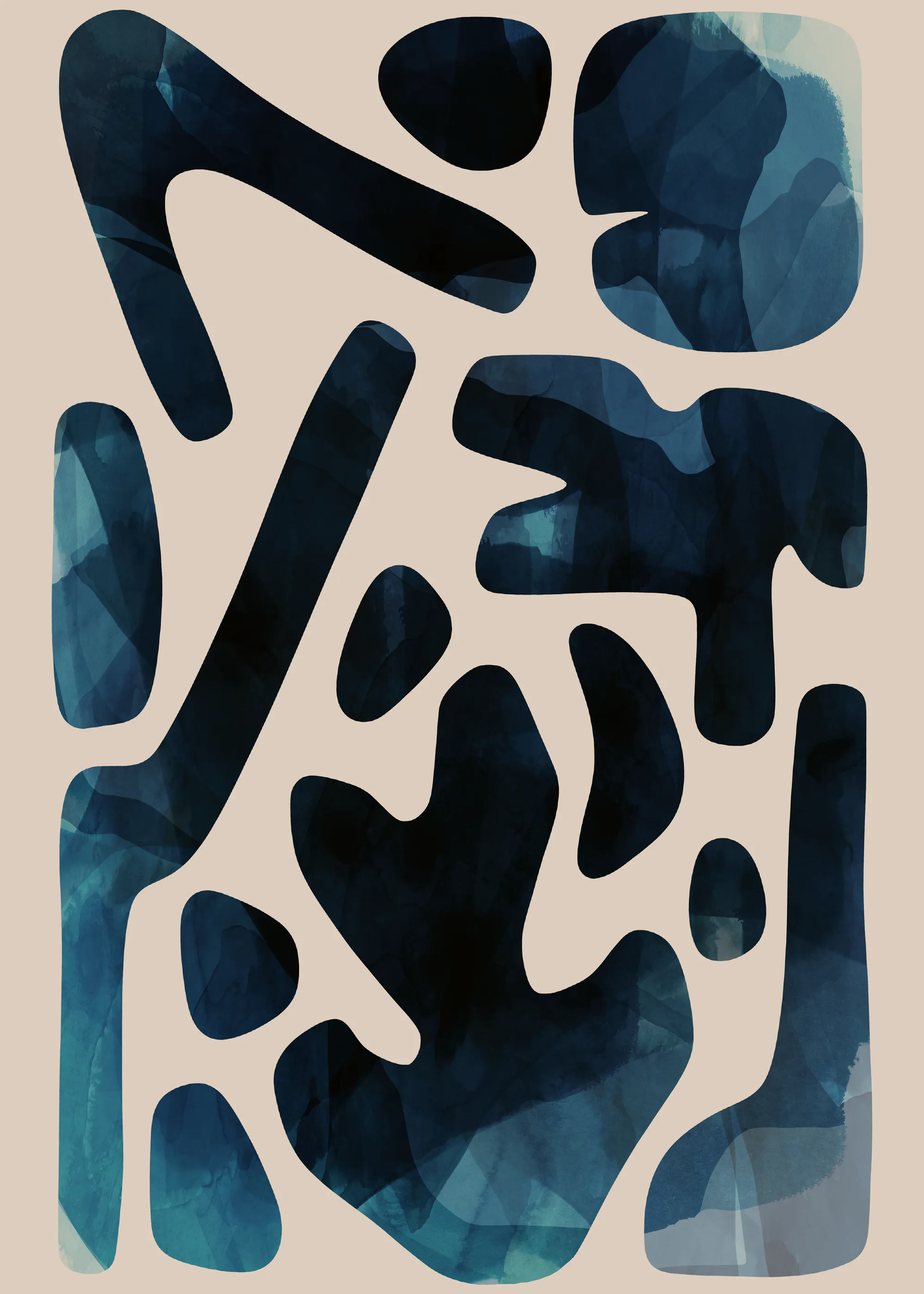 Fluid Shapes Poster 0
