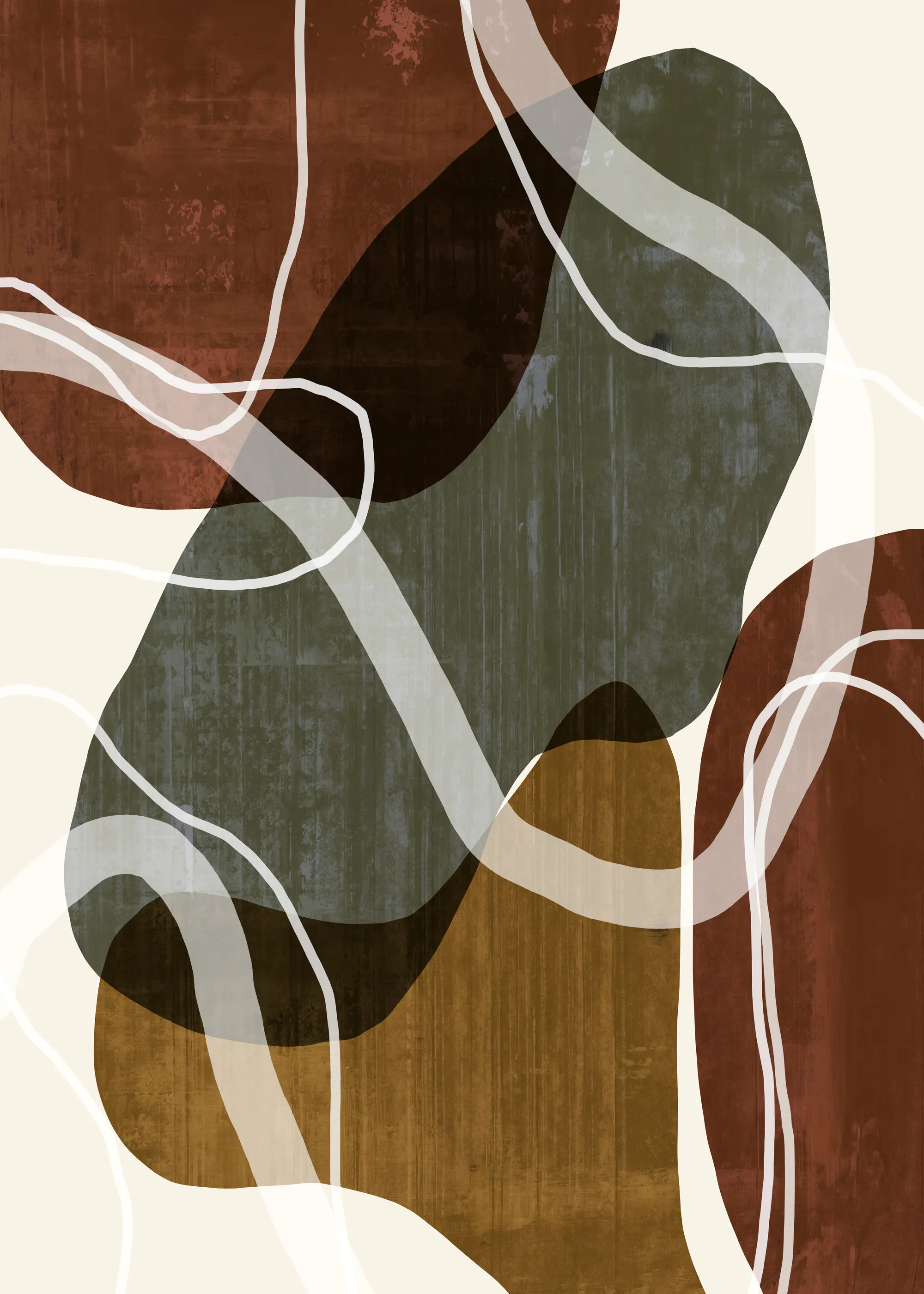 Earth Tone Flow Poster 0