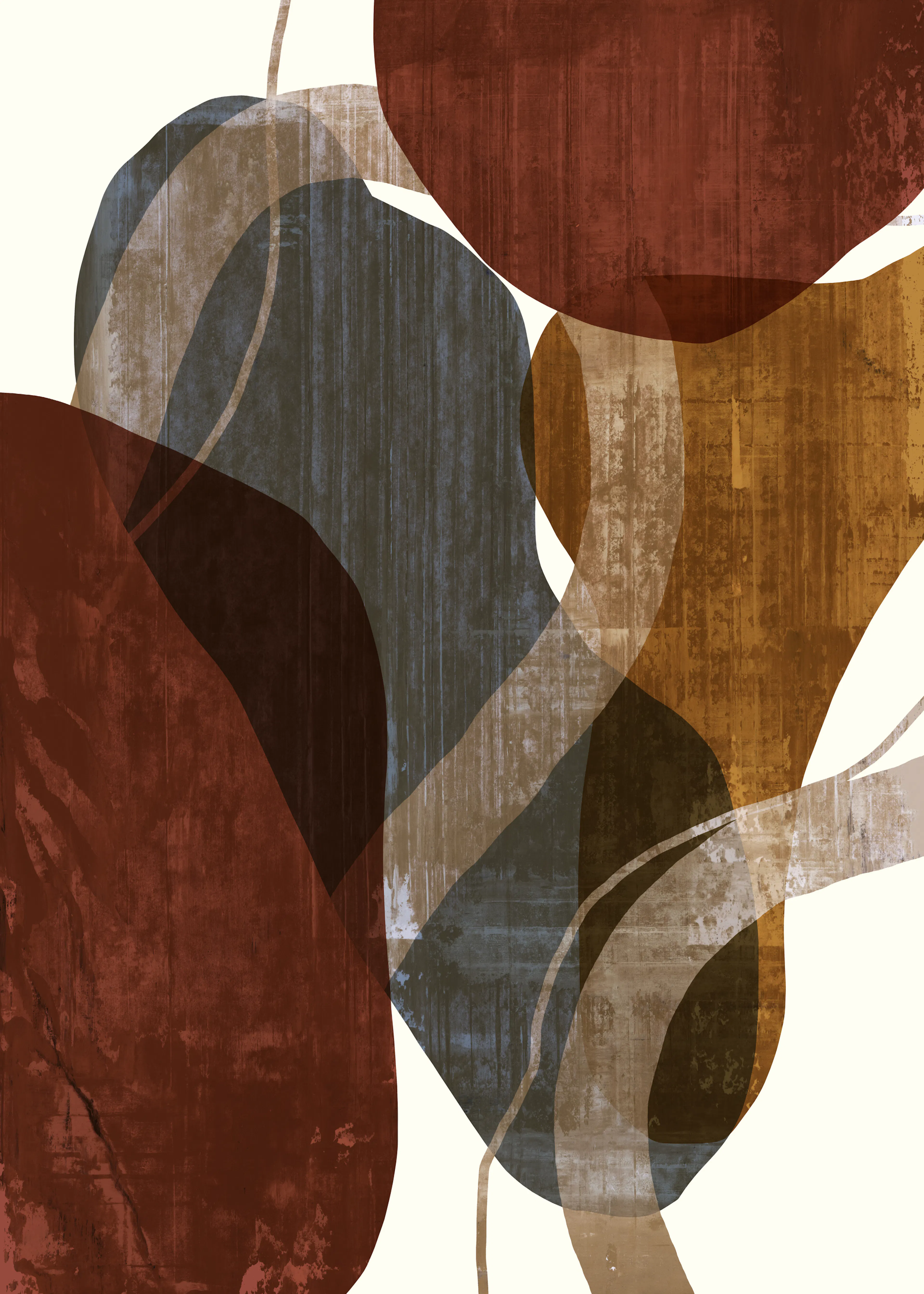 Rust Earthy Abstract Poster 0