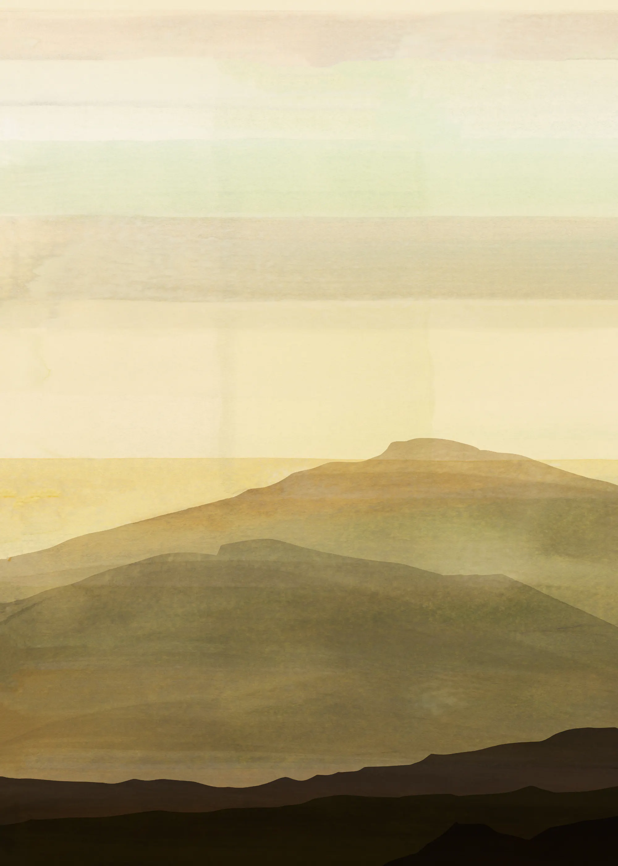 Warm Beige Serene Horizons Poster 0