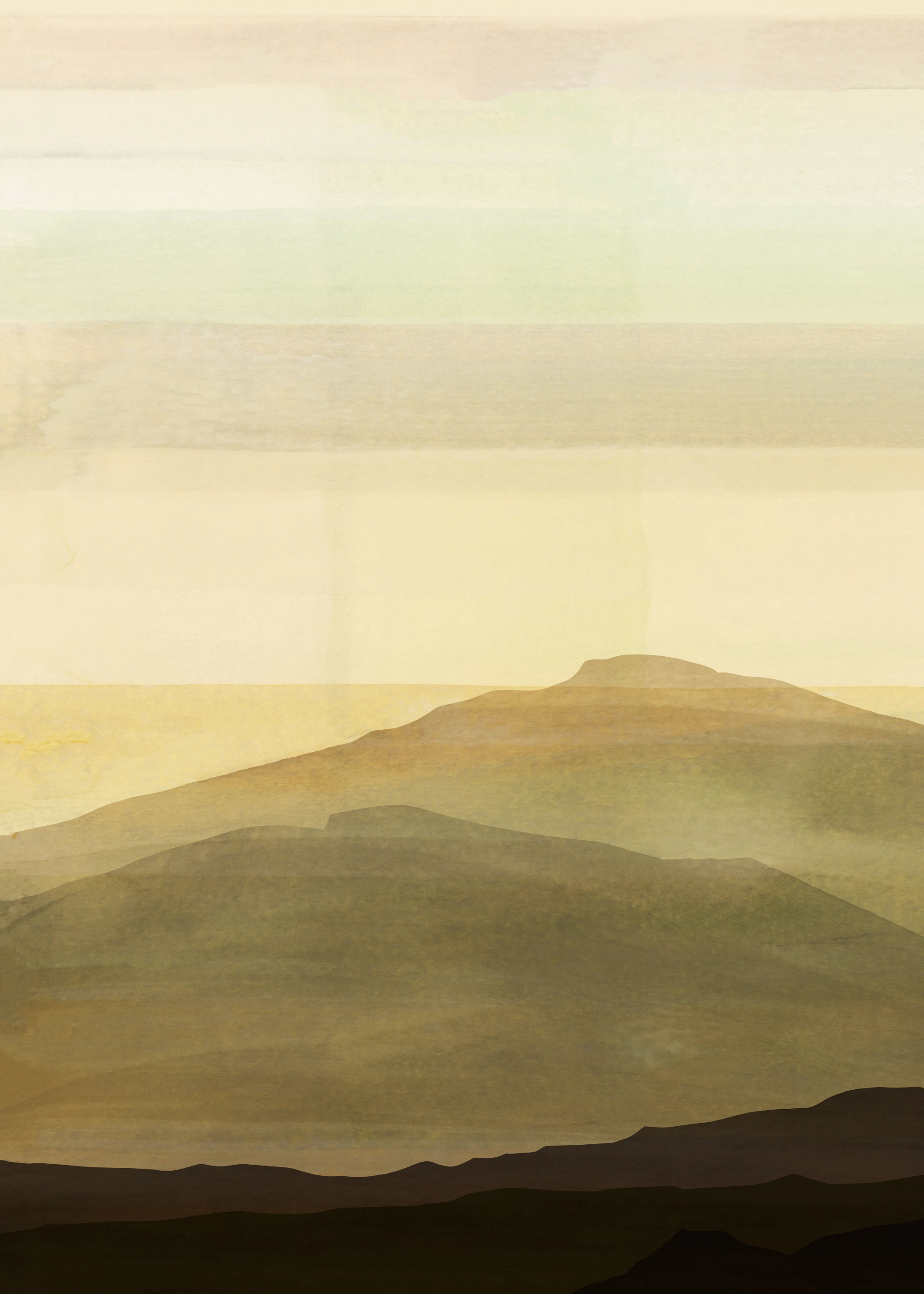 Warm Beige Serene Horizons Poster 0