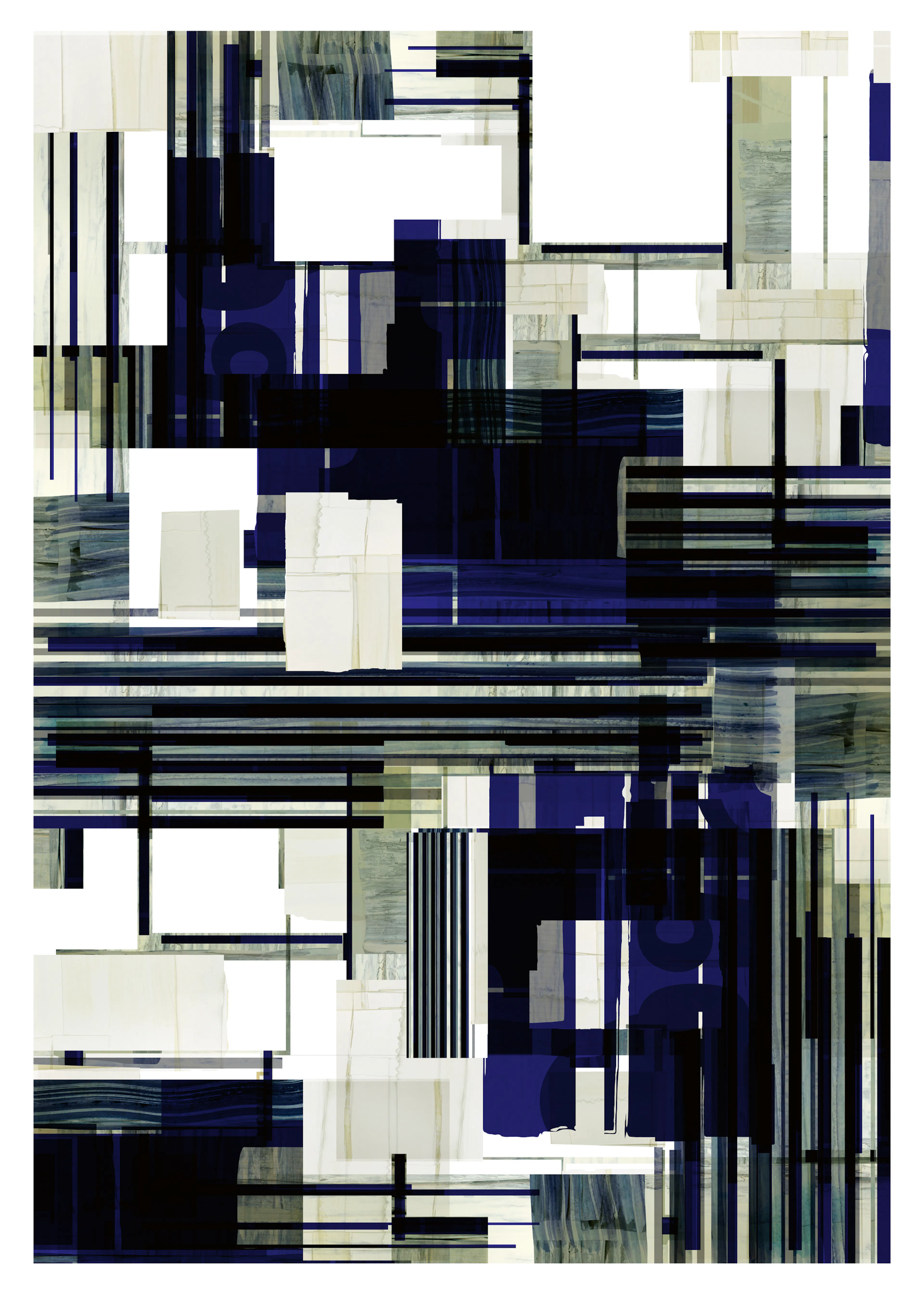 Charcoal Modern Grid Poster 0