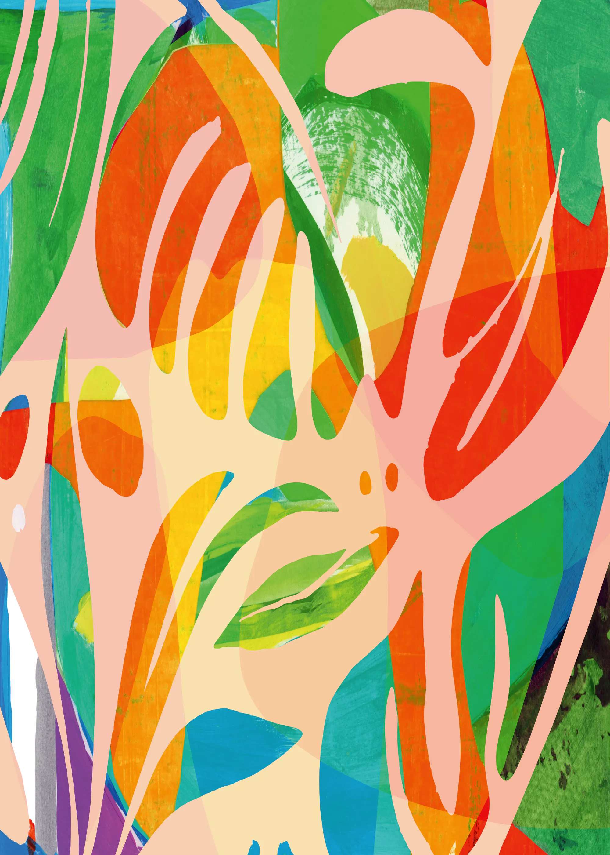 Peach Tropical Vibes Poster 0