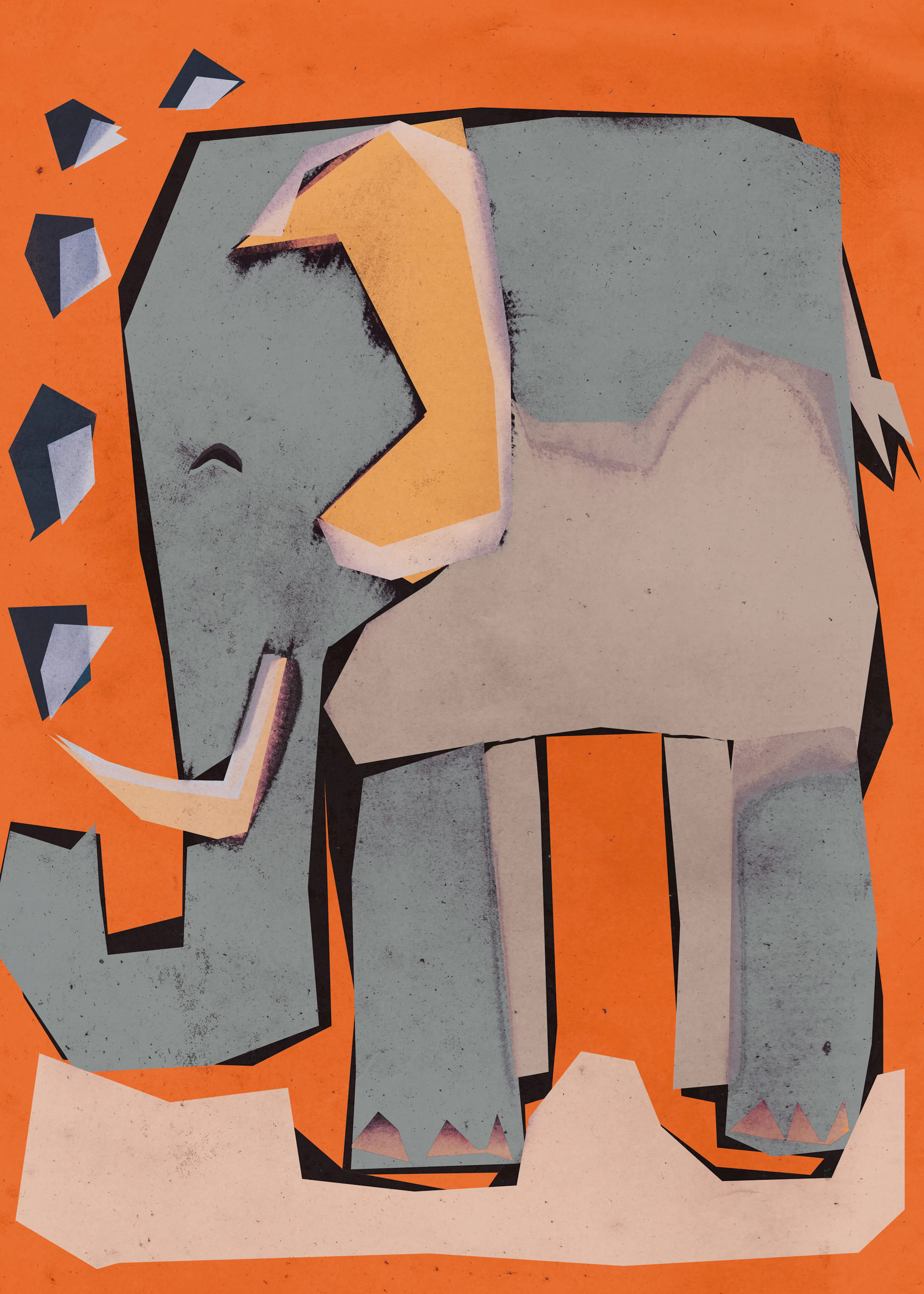 Fragmented Elephant Poster 0