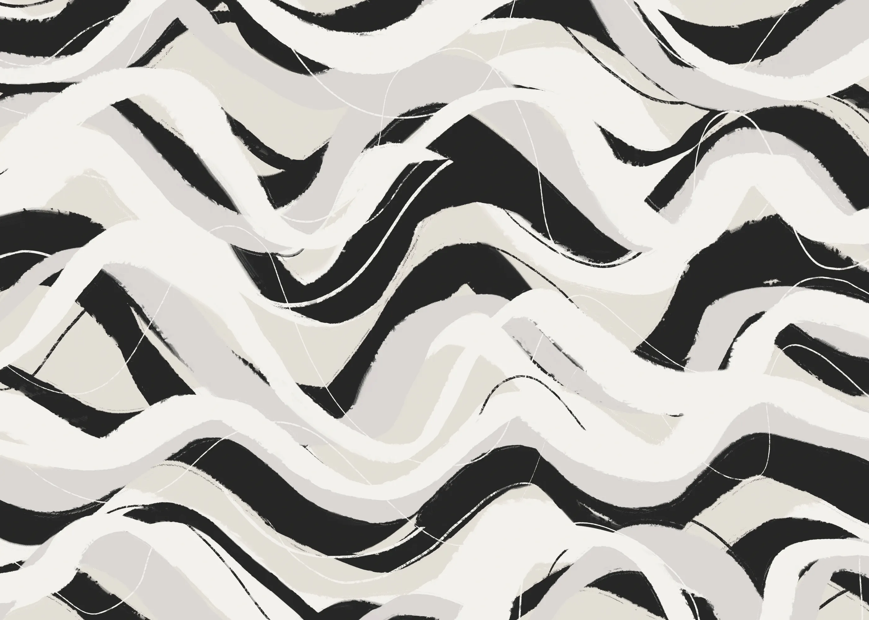 Smoky Abstract Waves Poster 0
