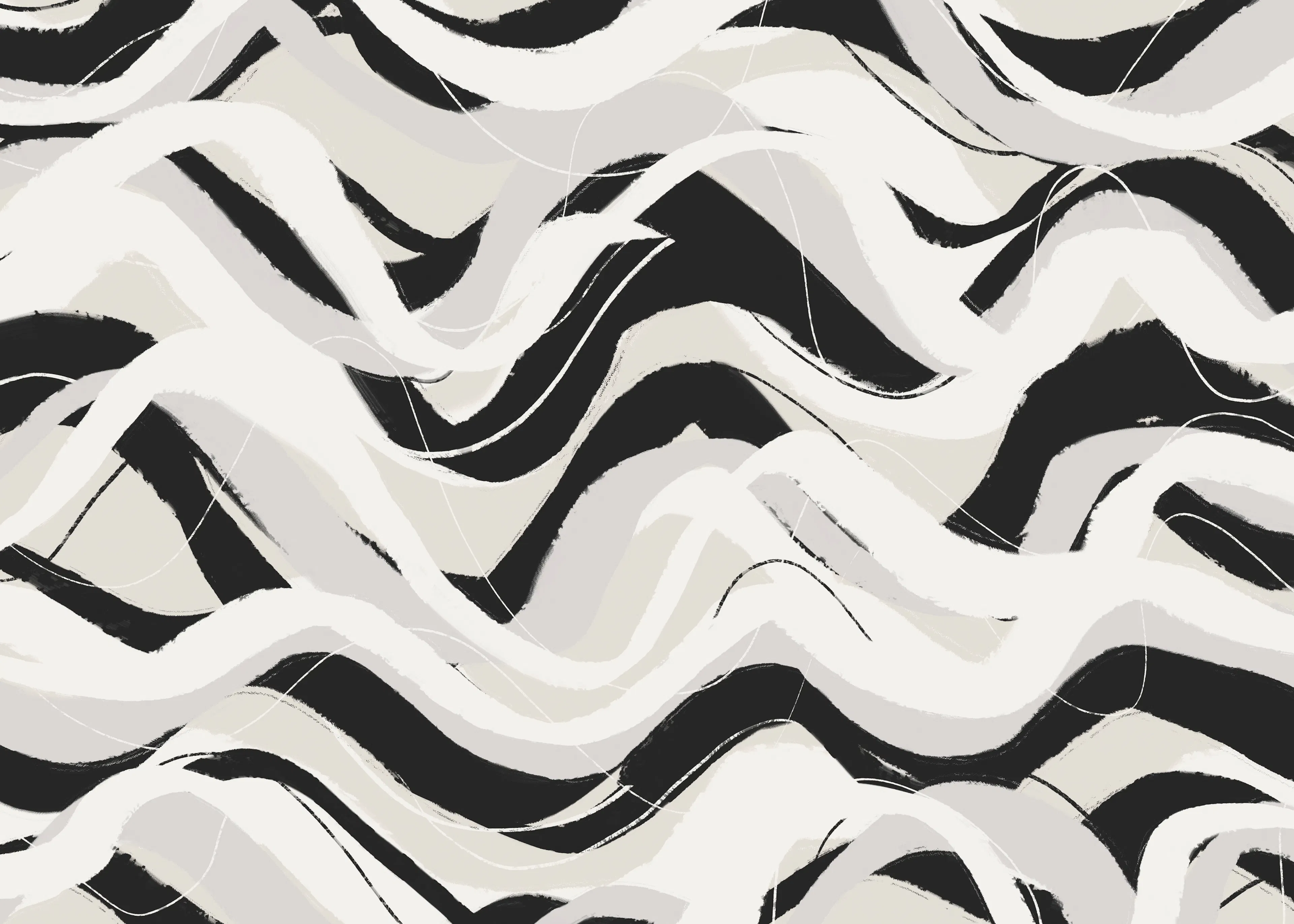 Smoky Abstract Waves Poster 0