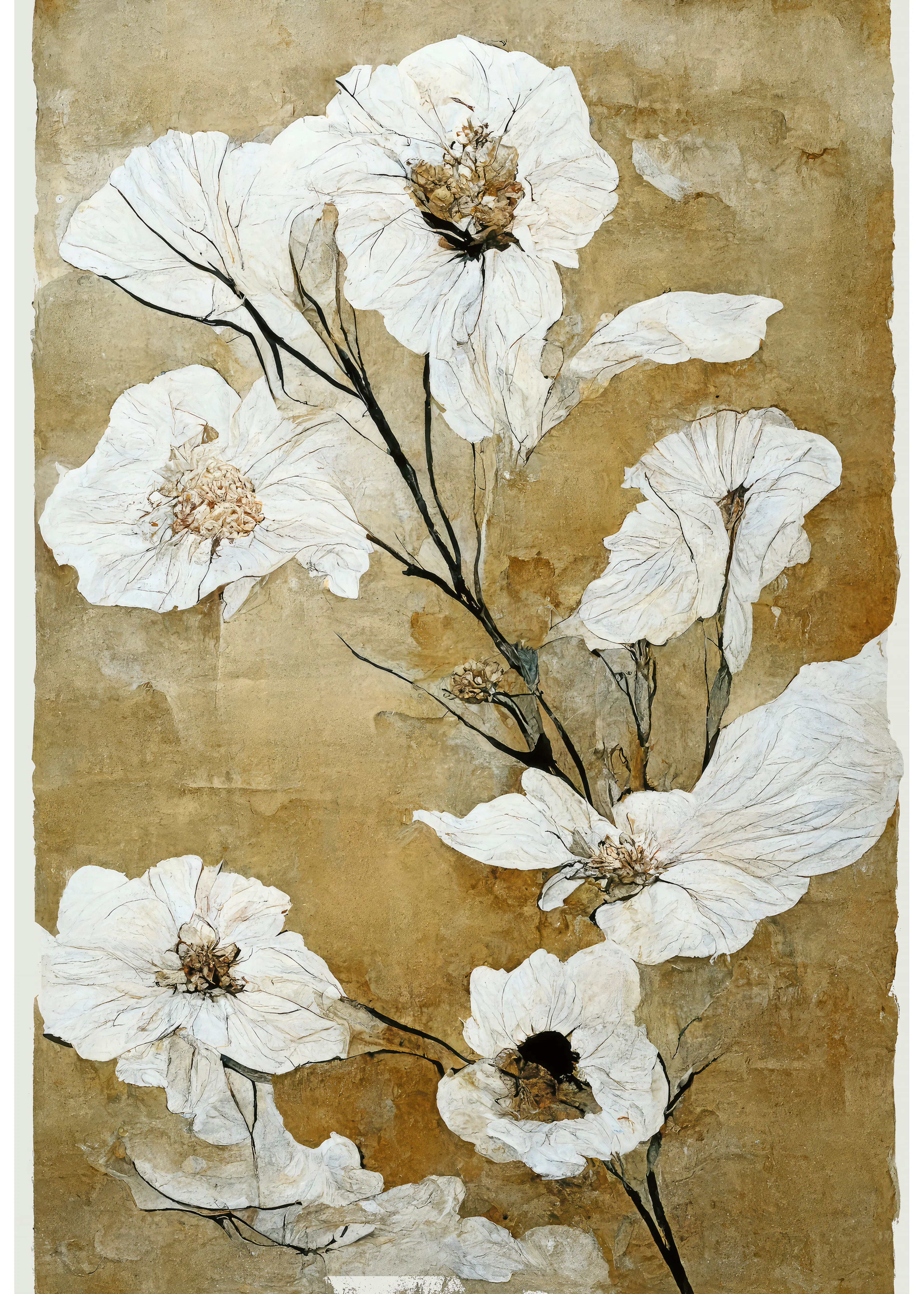 Elegant White Blooms Poster 0