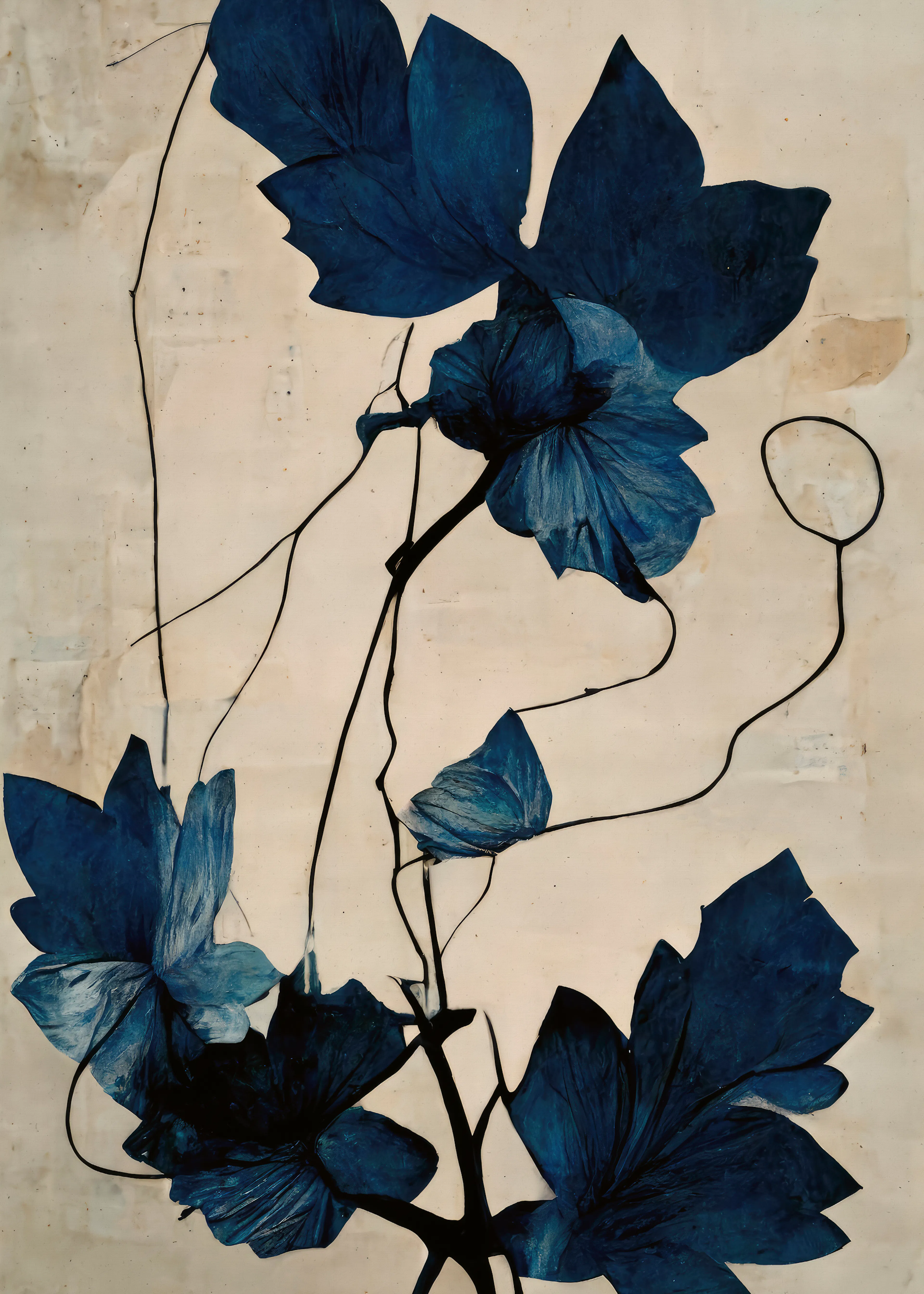Indigo Vines Poster 0