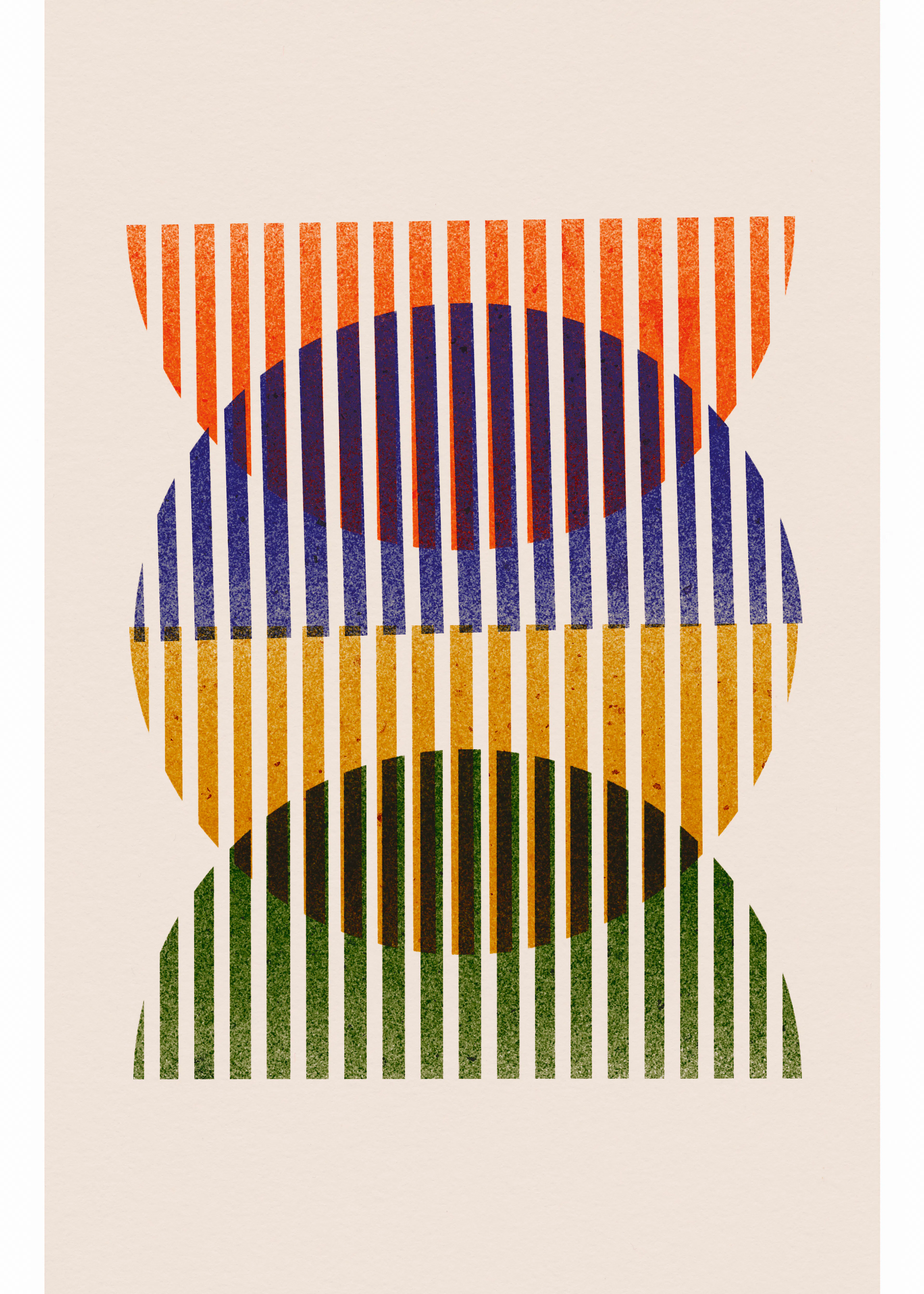 Armonía Colorida Naranja Póster 0