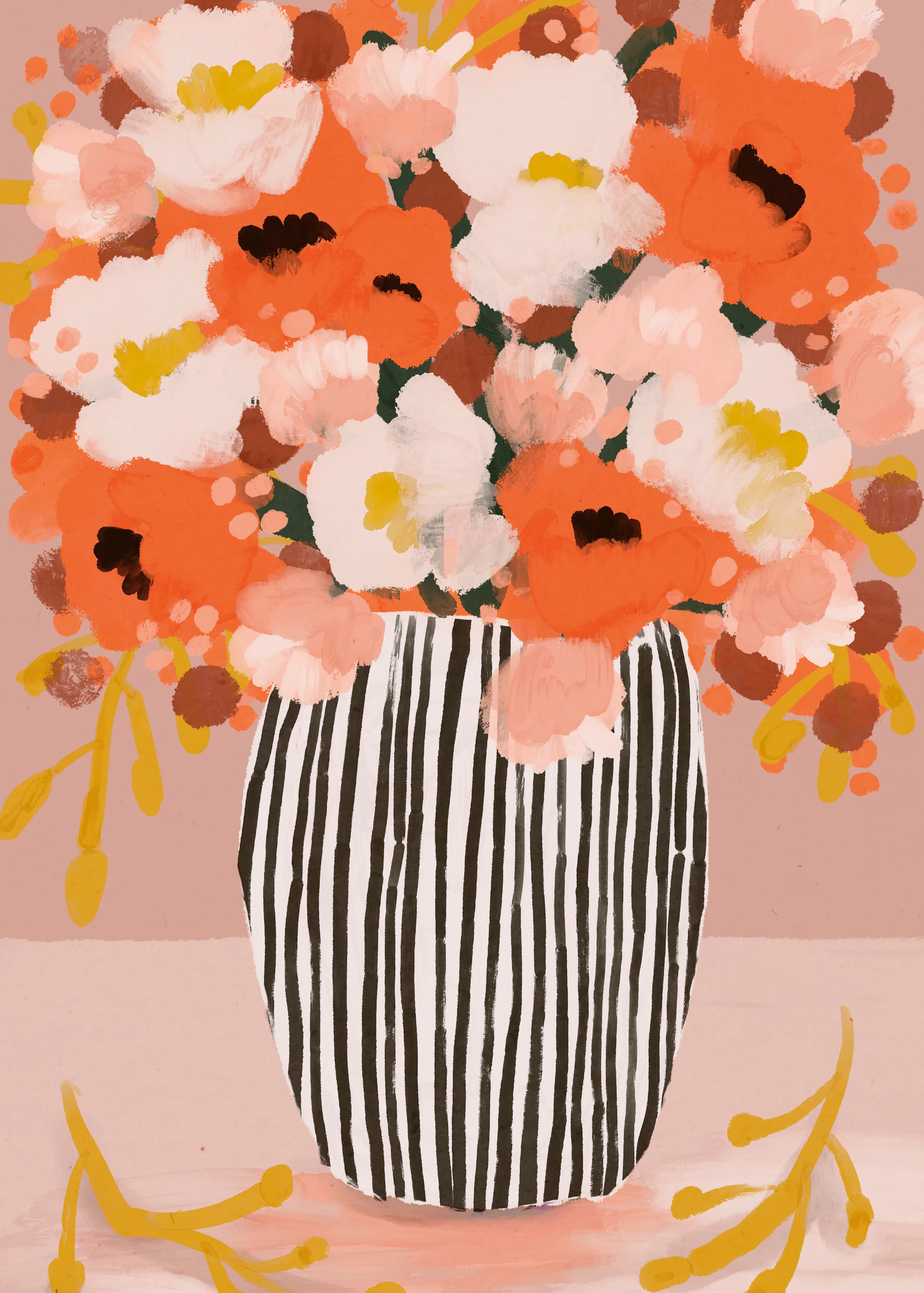 Peach Spring Bloom Poster 0