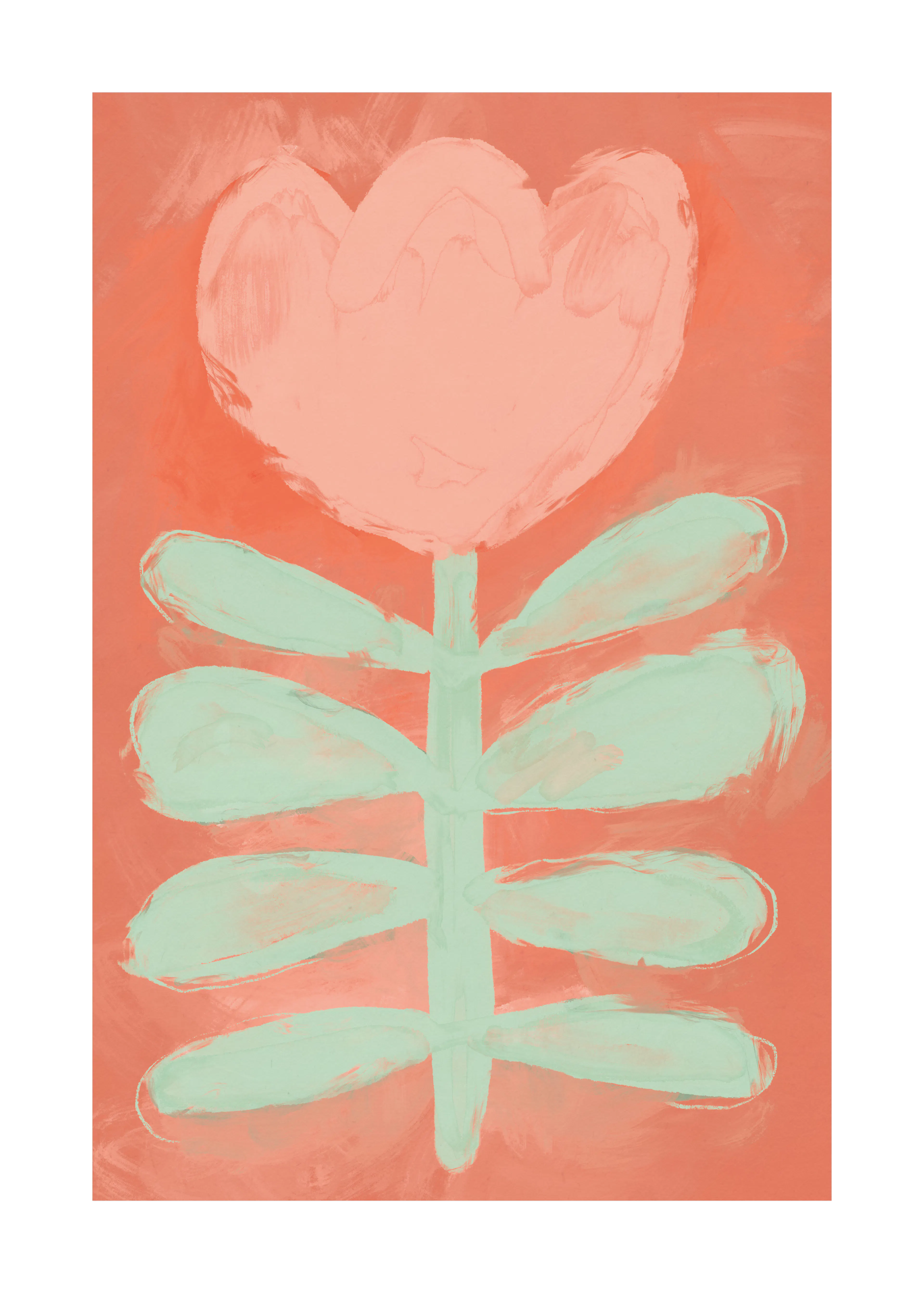 Corazón en Flor Póster 0