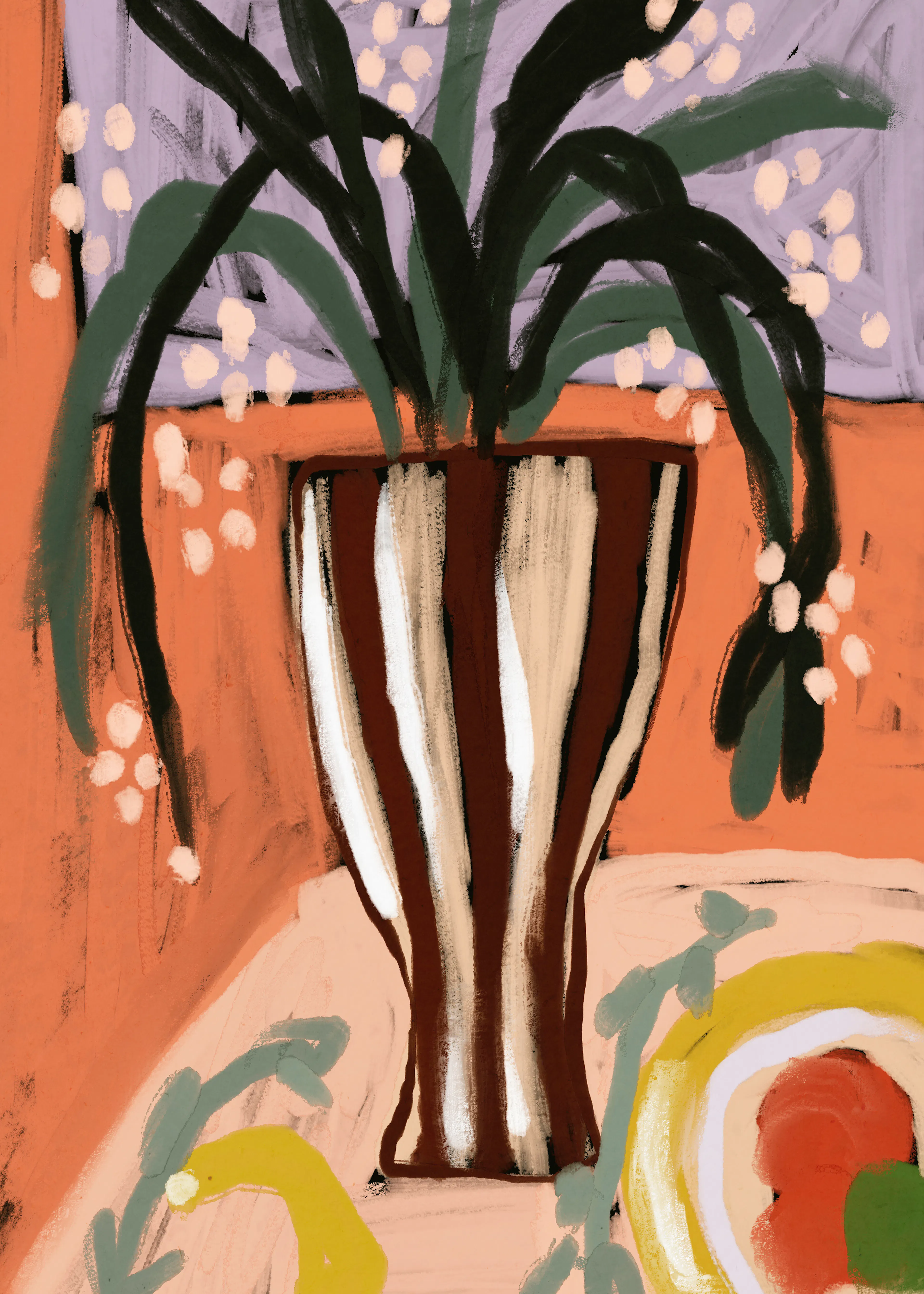 Orange Spring Blossoms Poster 0