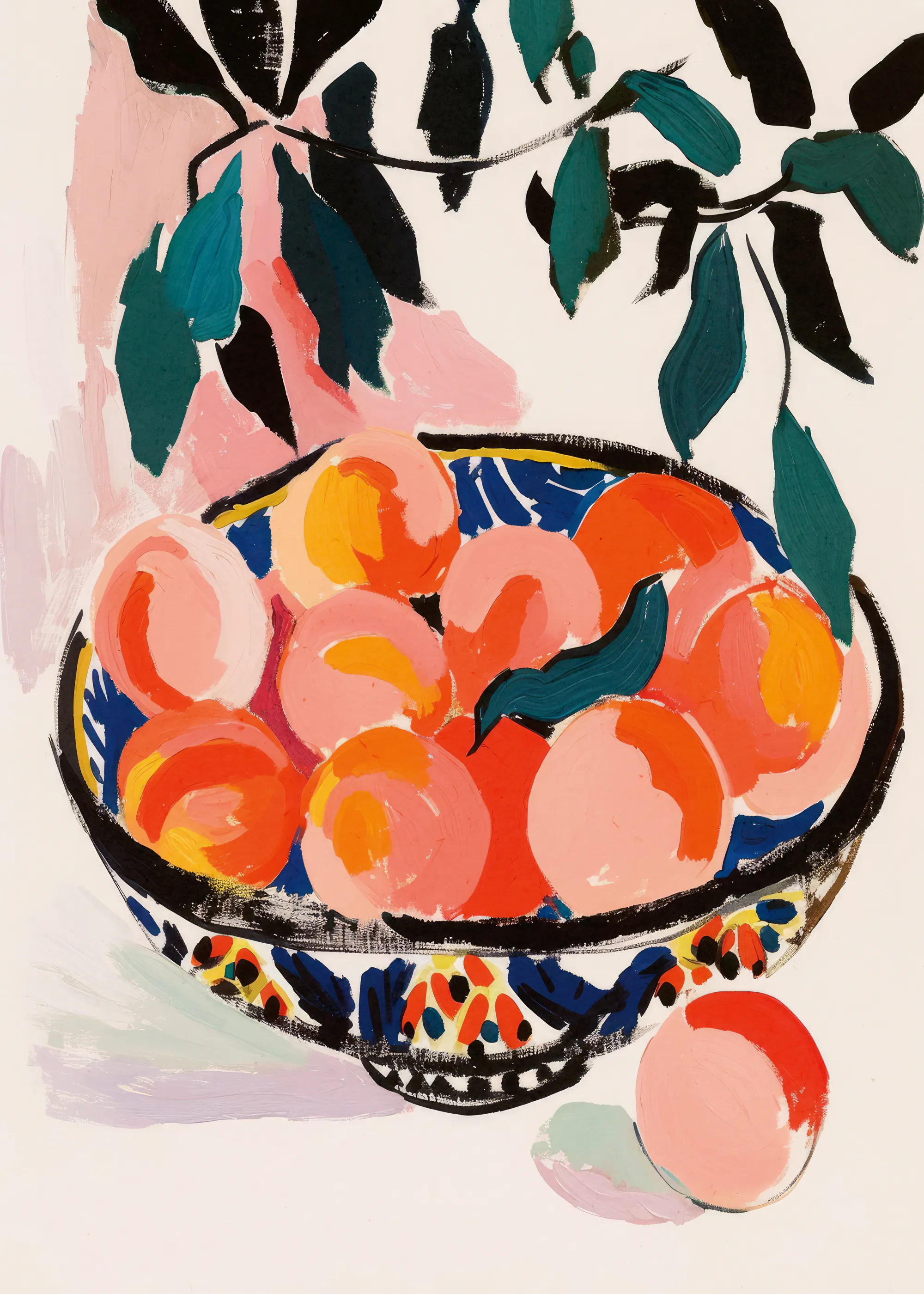 Vibrant Peaches Poster 0