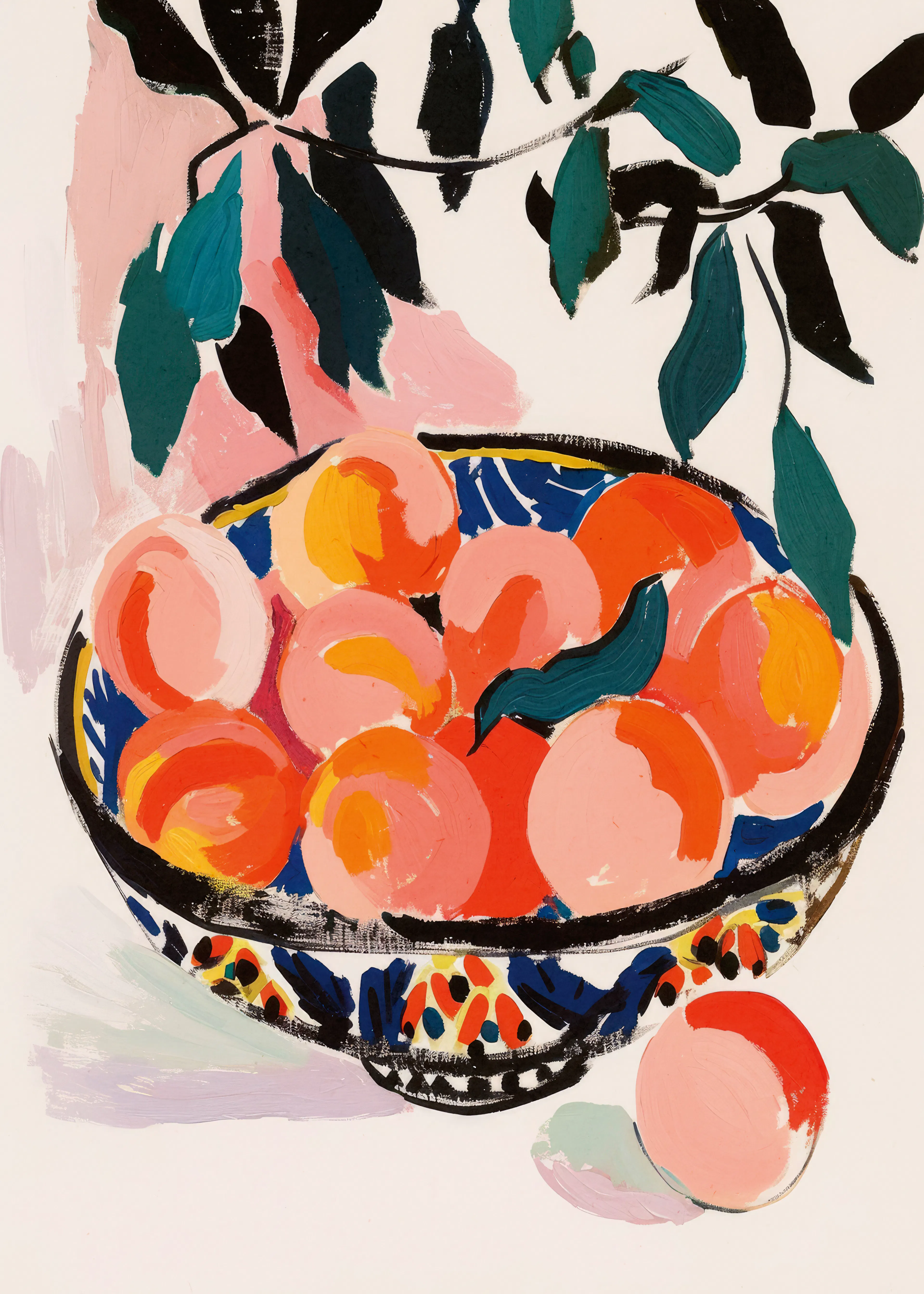 Vibrant Peaches Poster 0