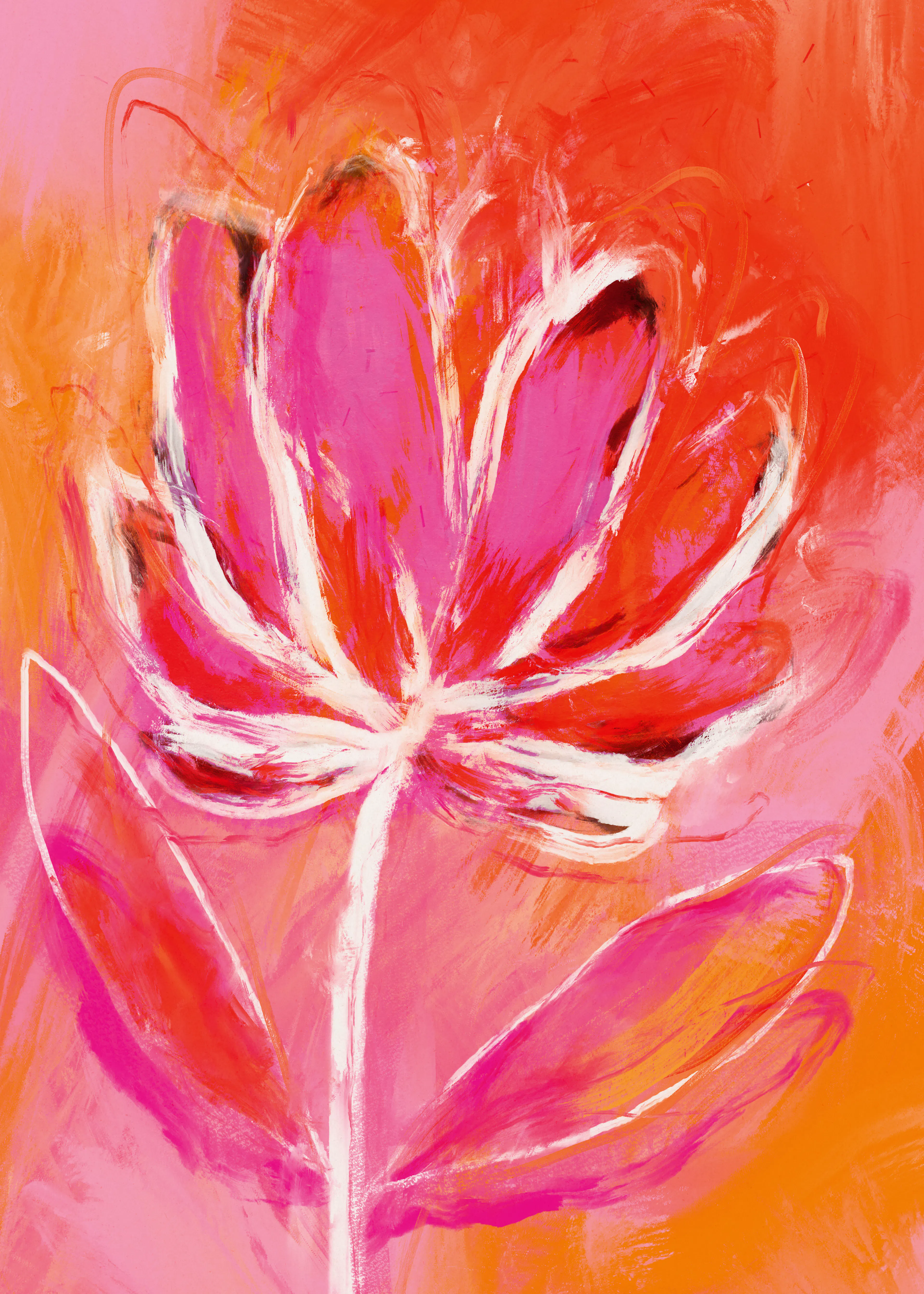 Floración Coral Vibrante Póster 0