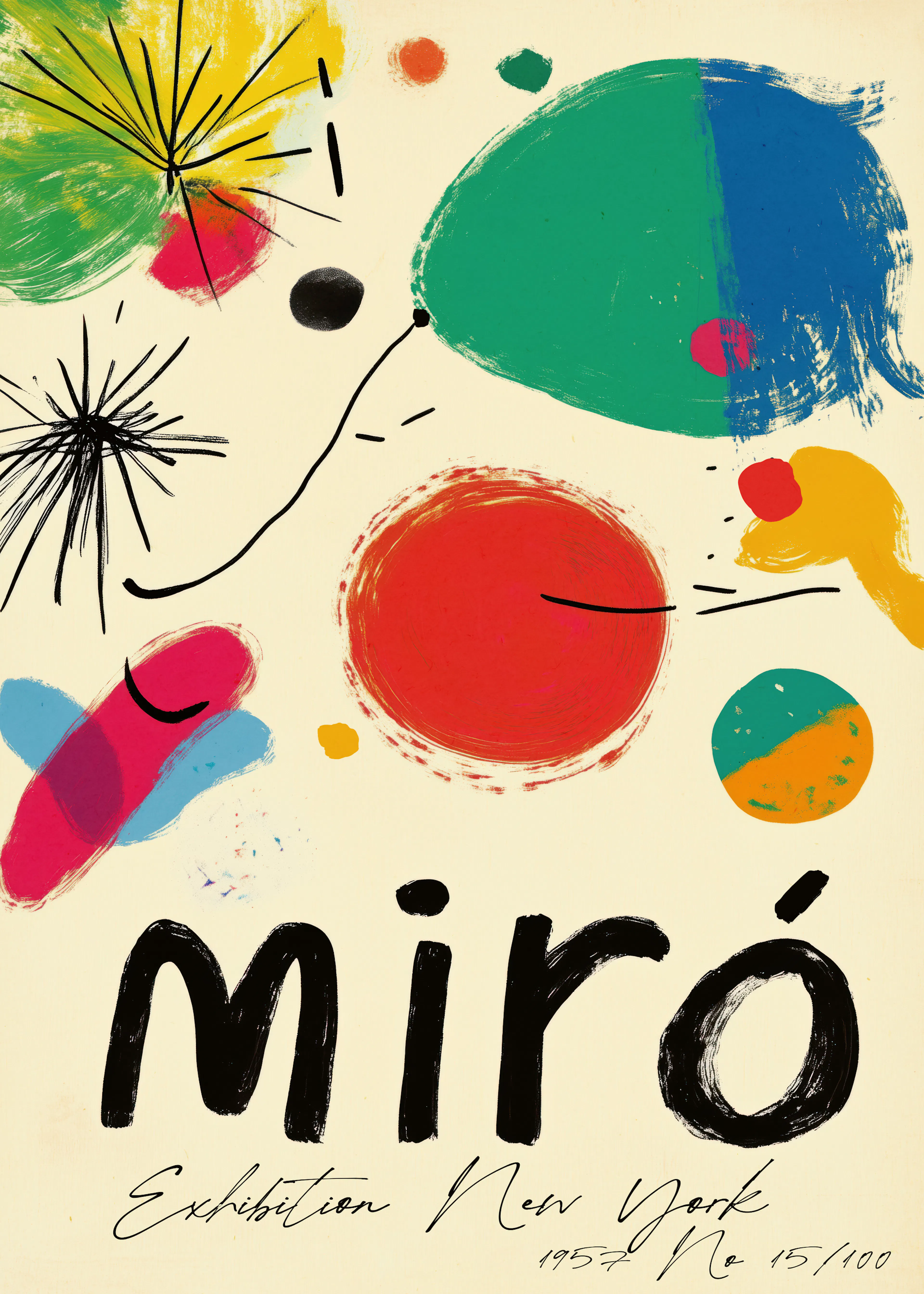 Miro Abstracto Póster 0