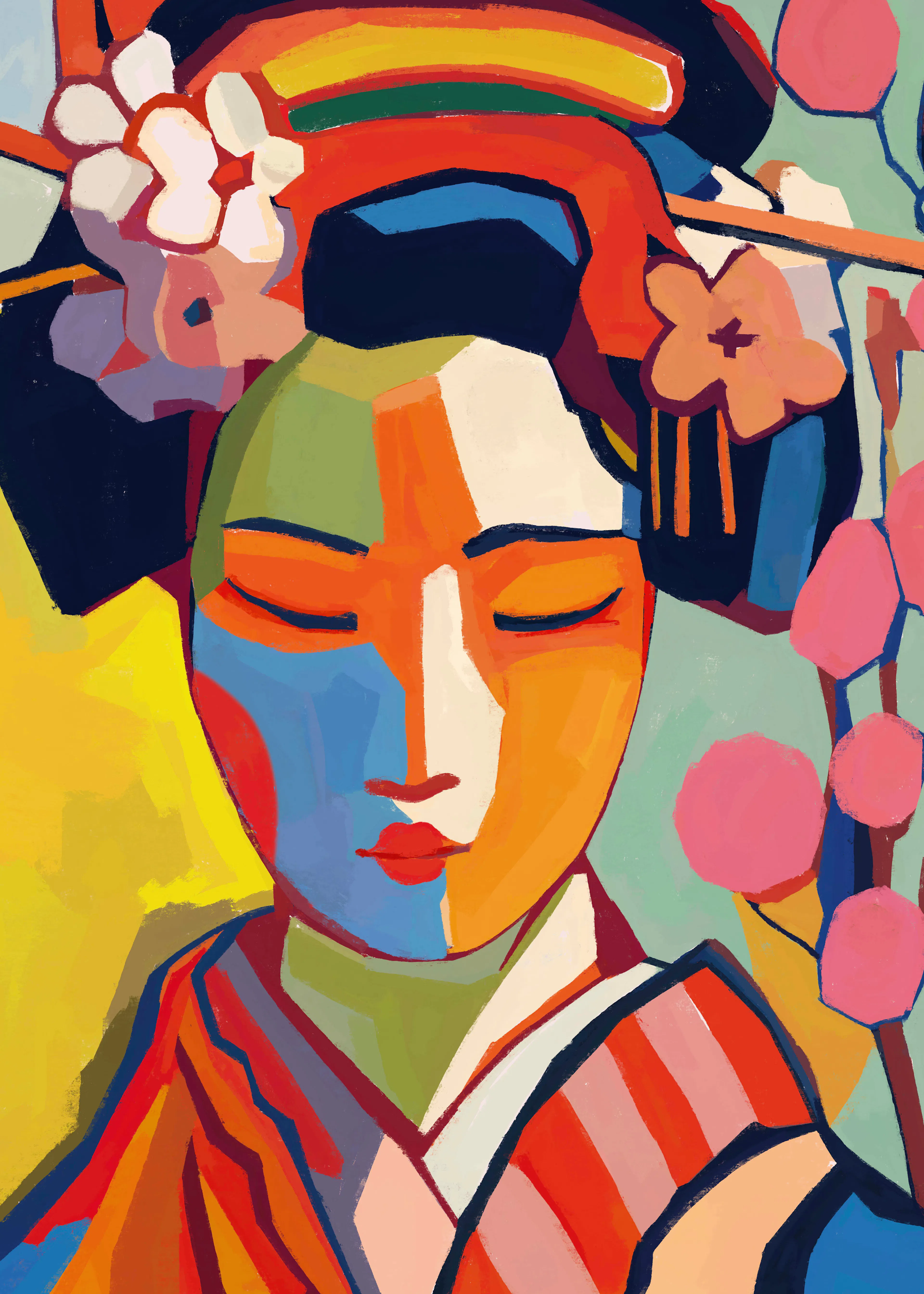Geisha Vibrante Póster 0