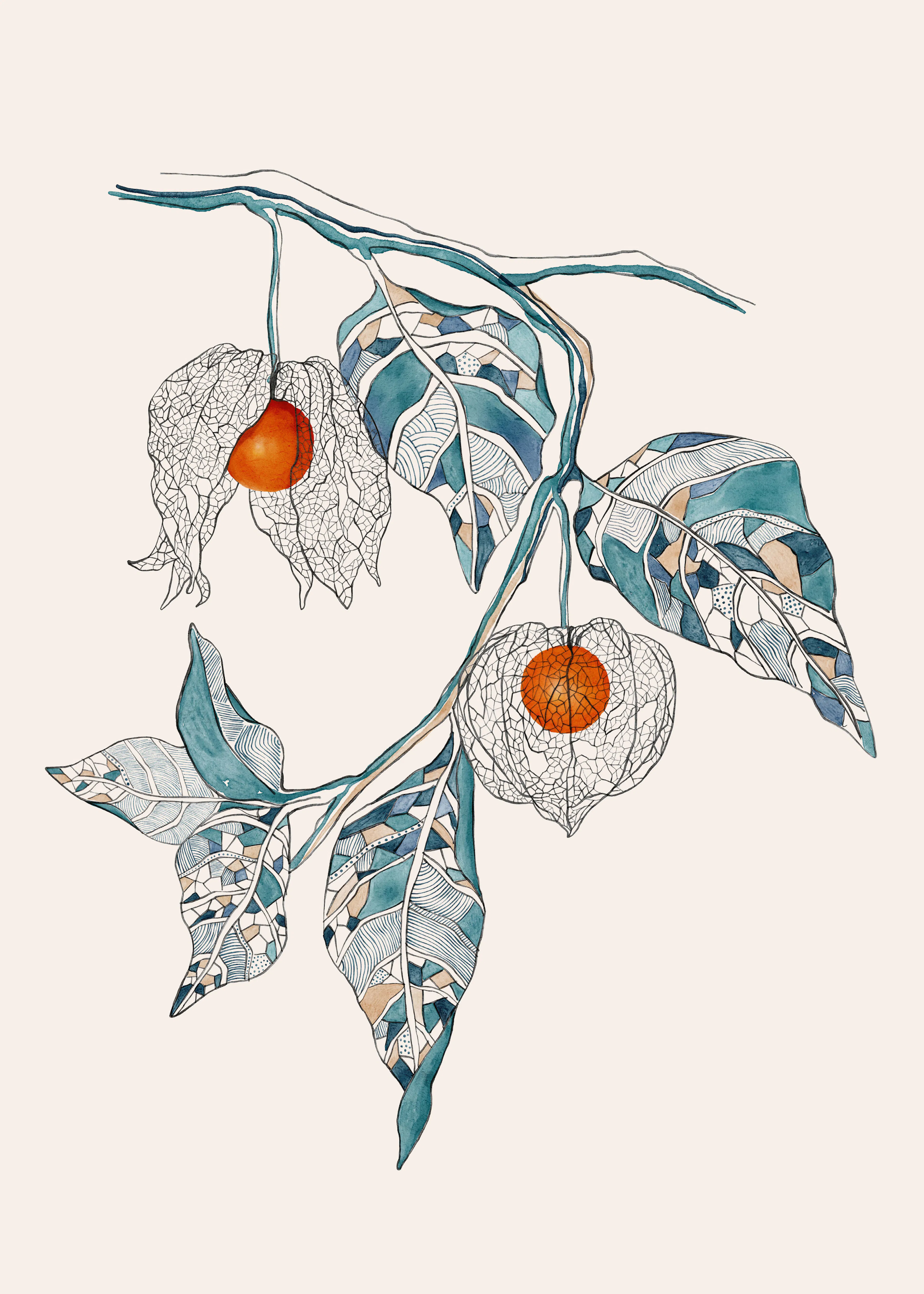 Blue Autumn Whispers Poster 0