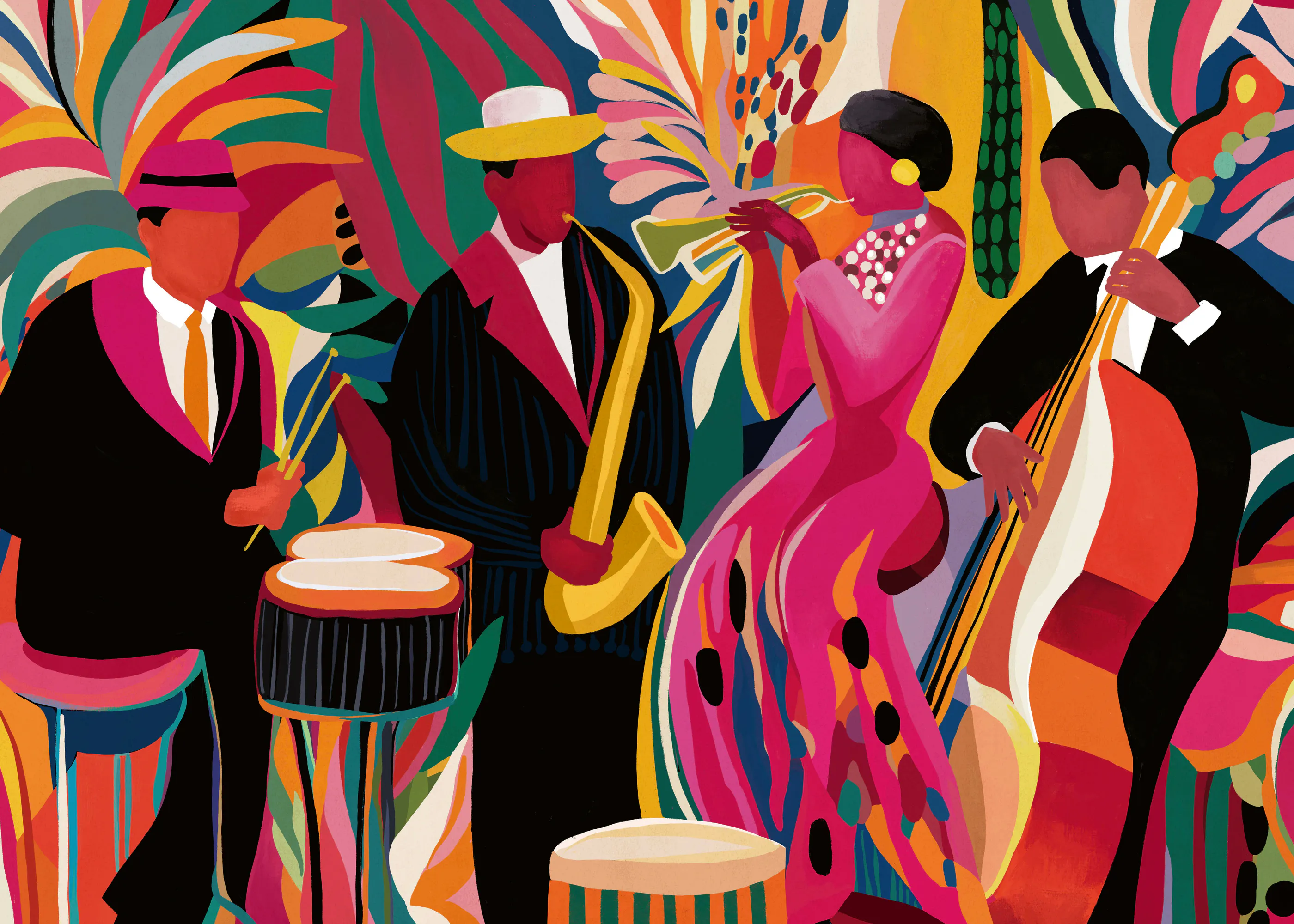Vibrant Jazz Poster 0