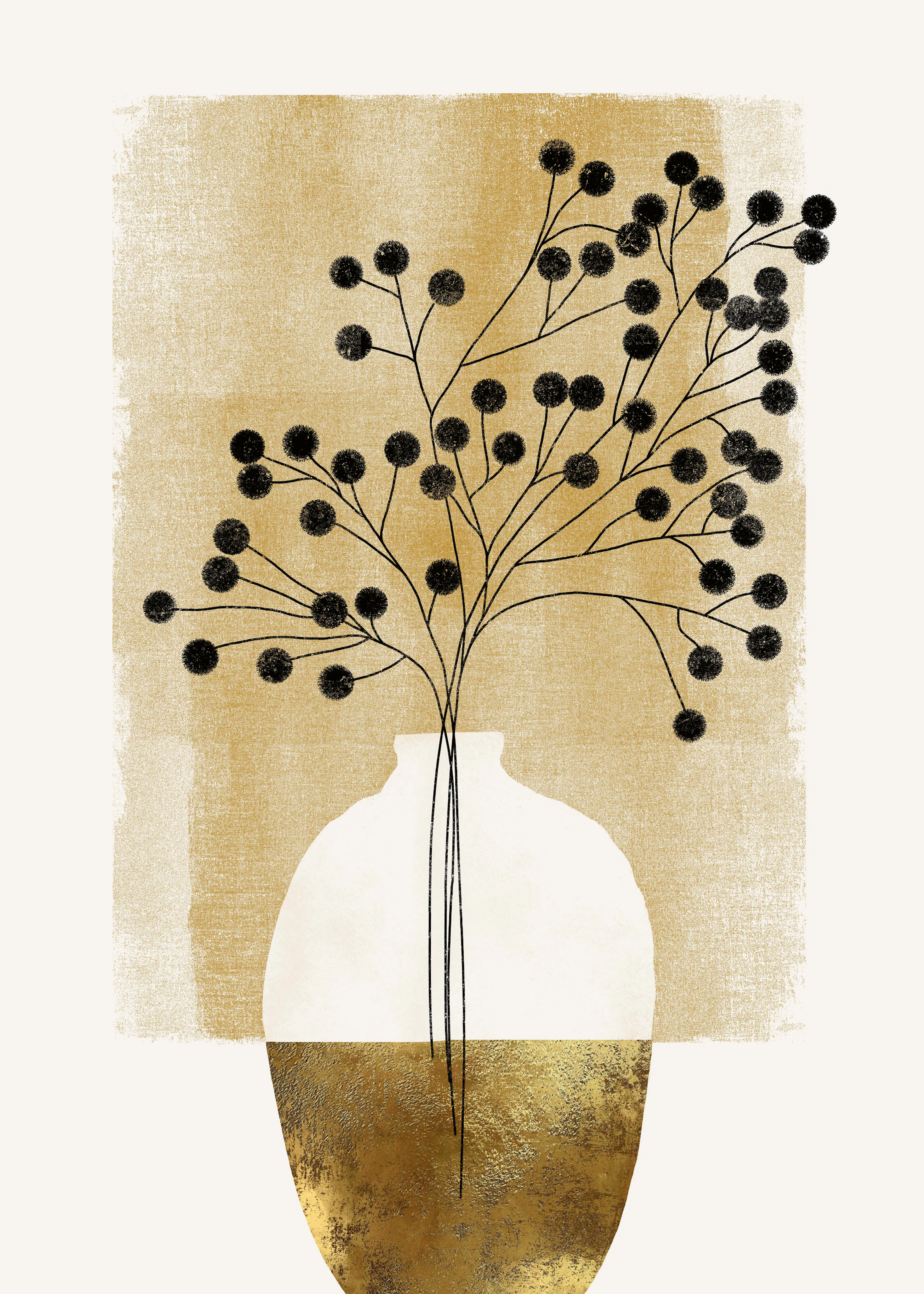 Beige Minimalist Plant Poster 0