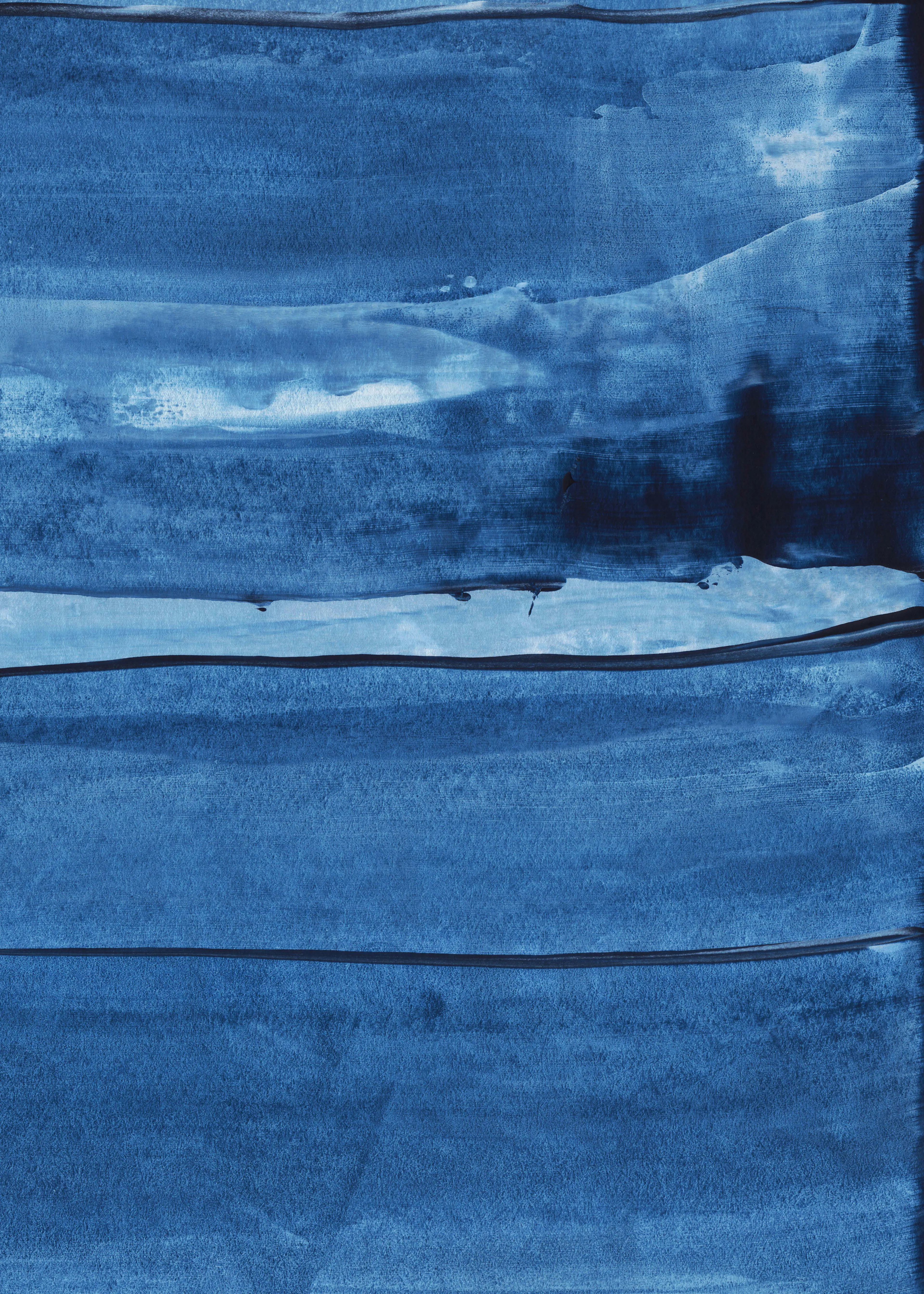 Indigo Blue Horizon Poster 0