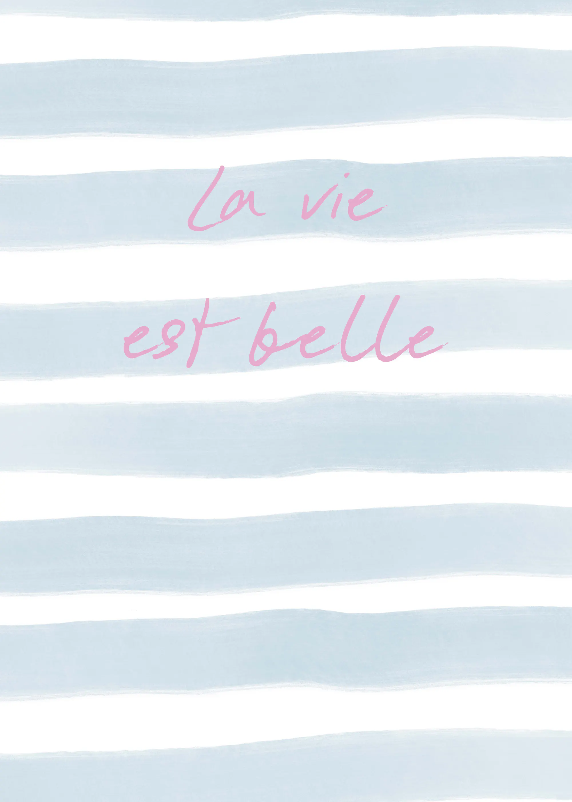 Blue La Vie Est Belle Poster 0