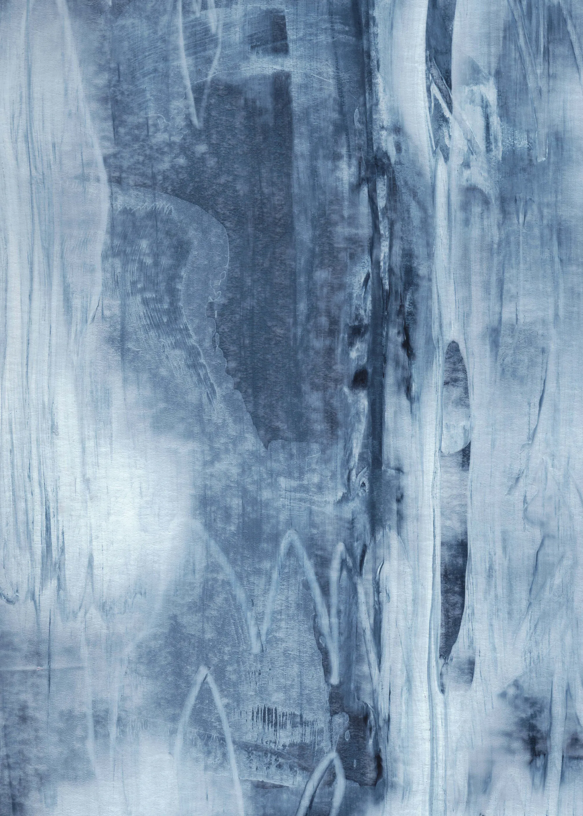 Abstracto Azul Índigo Póster 0