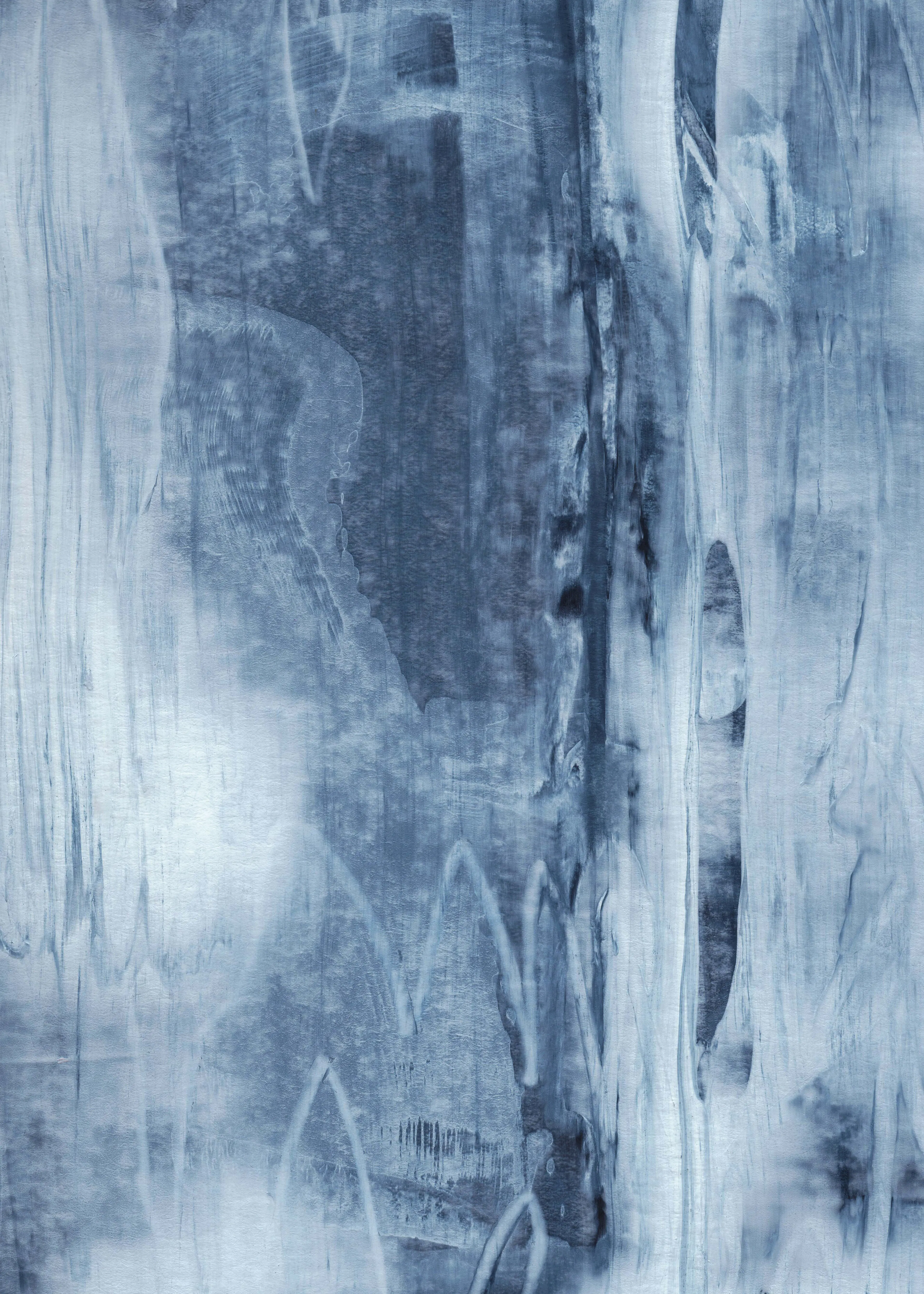 Indigo Blue Abstract Poster 0