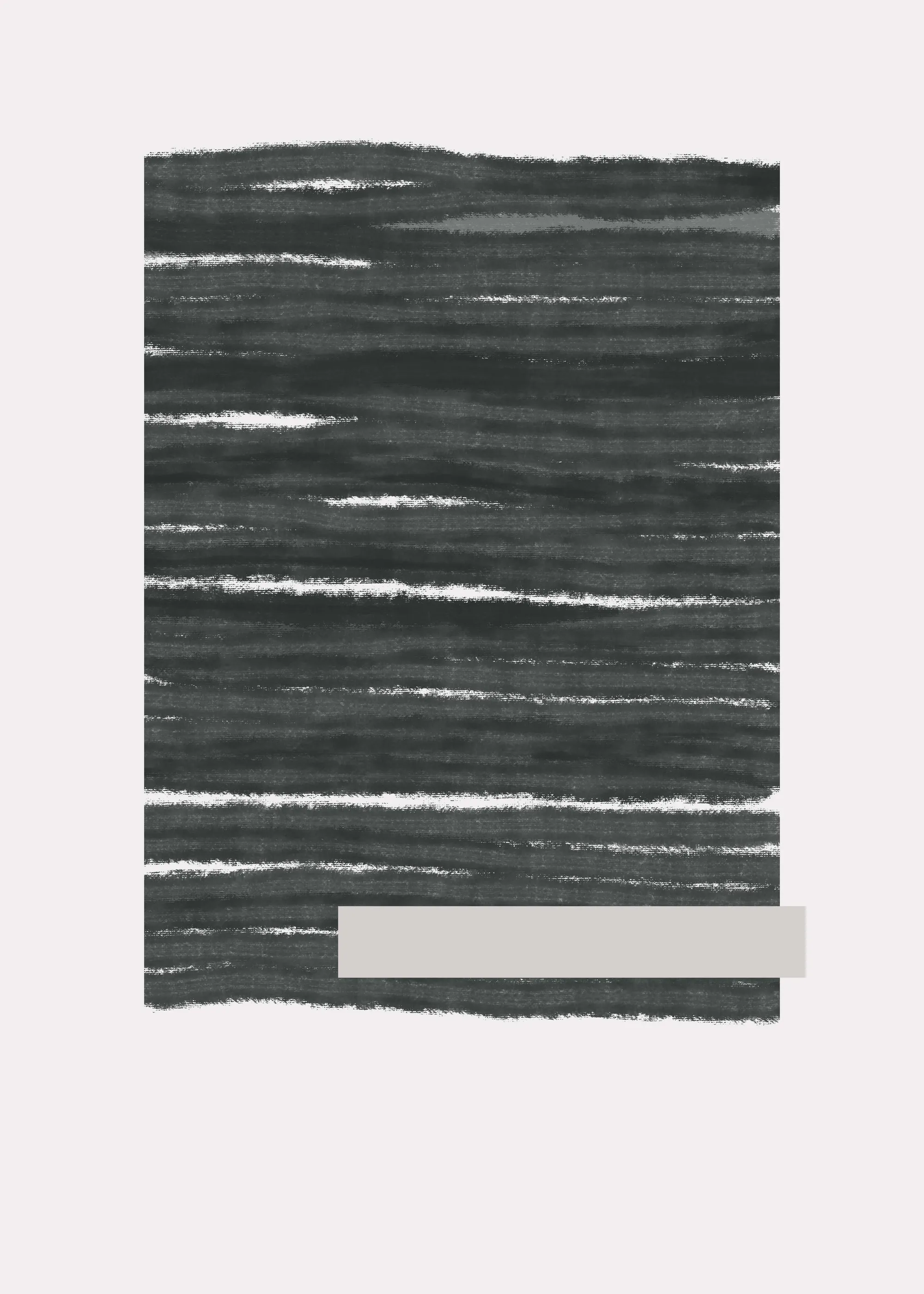 Zwart Monochroom Golven Poster 0