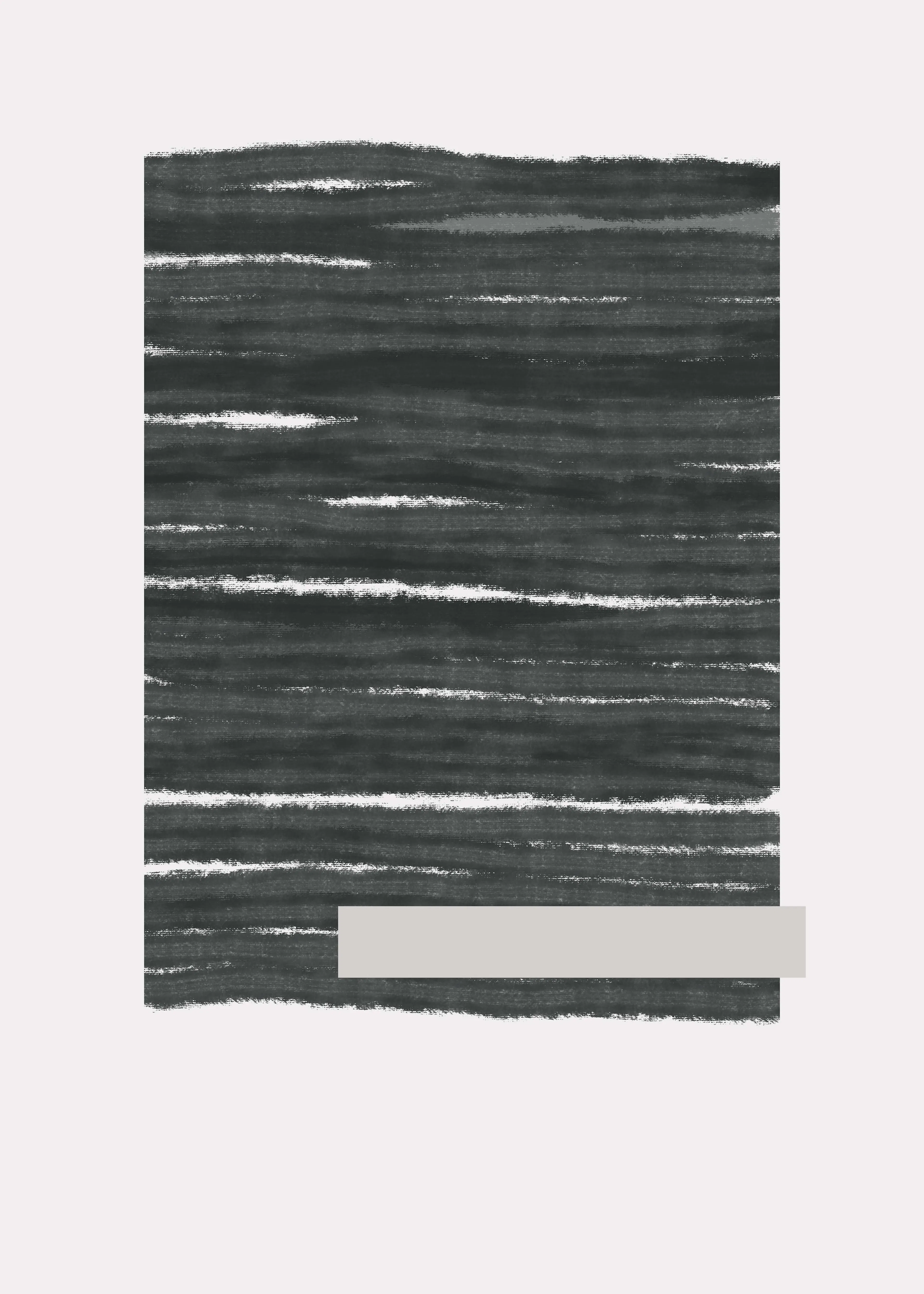 Black Monochrome Waves Poster 0