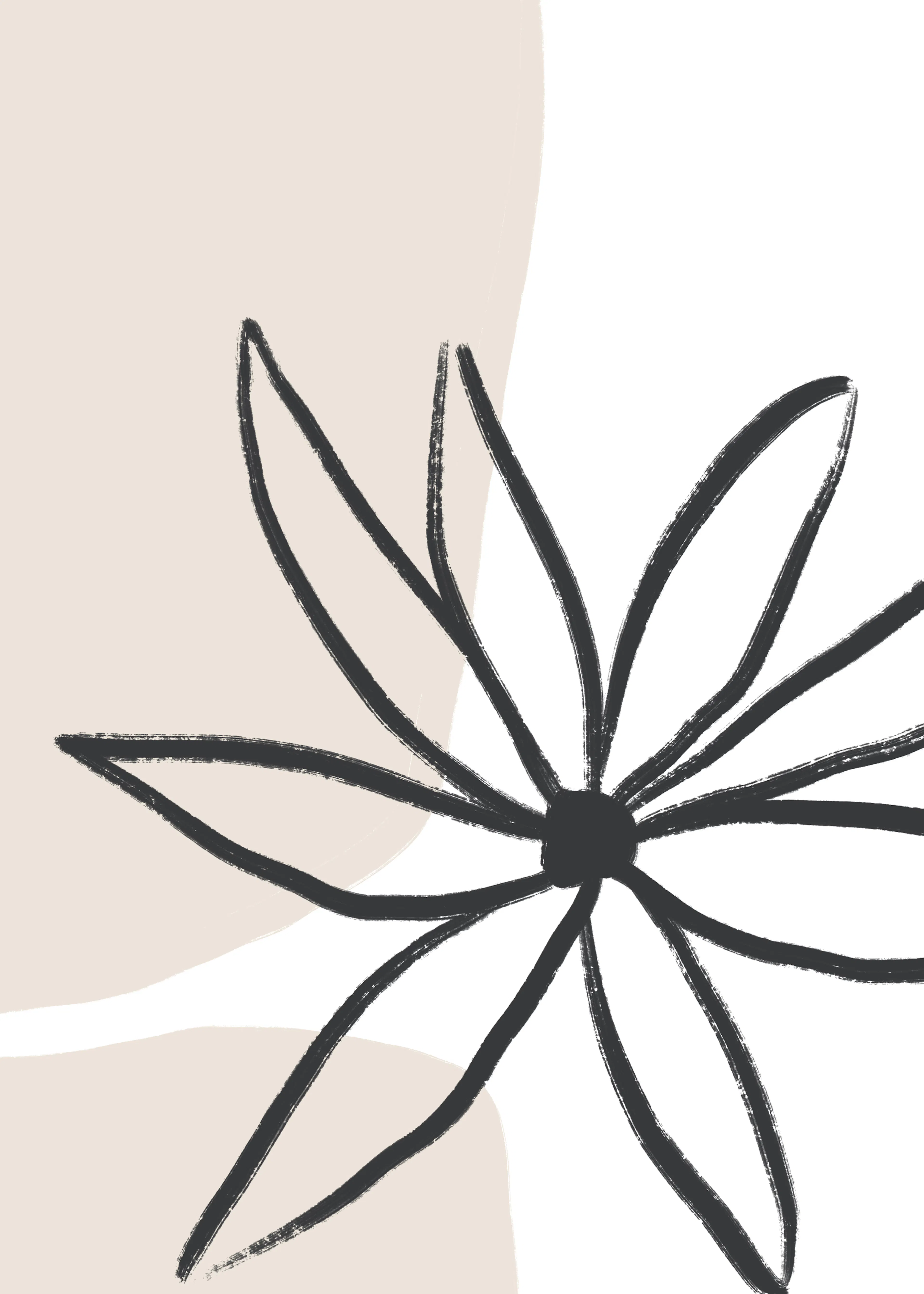 Floral Minimalista Póster 0