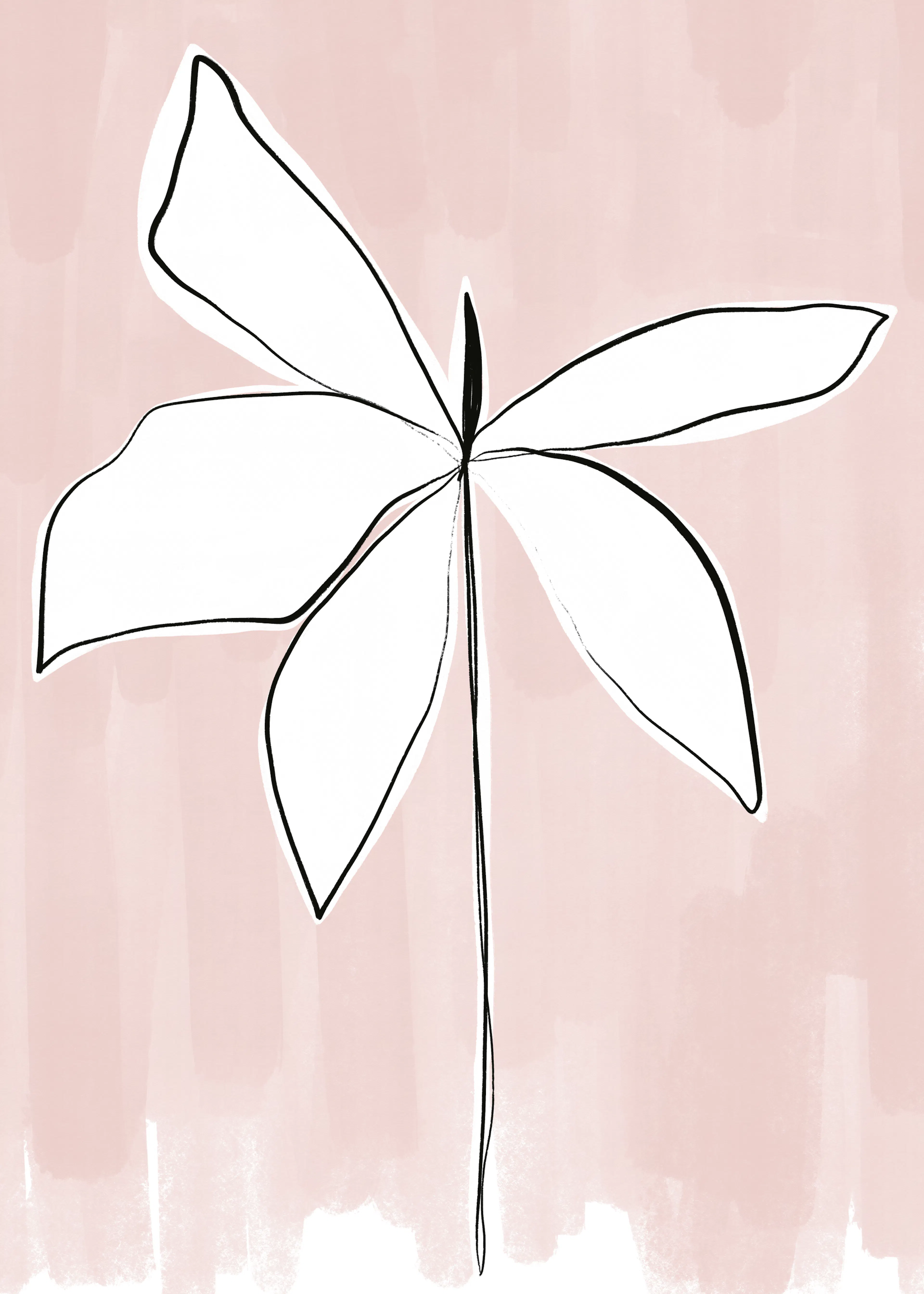 Flor Minimalista Póster 0