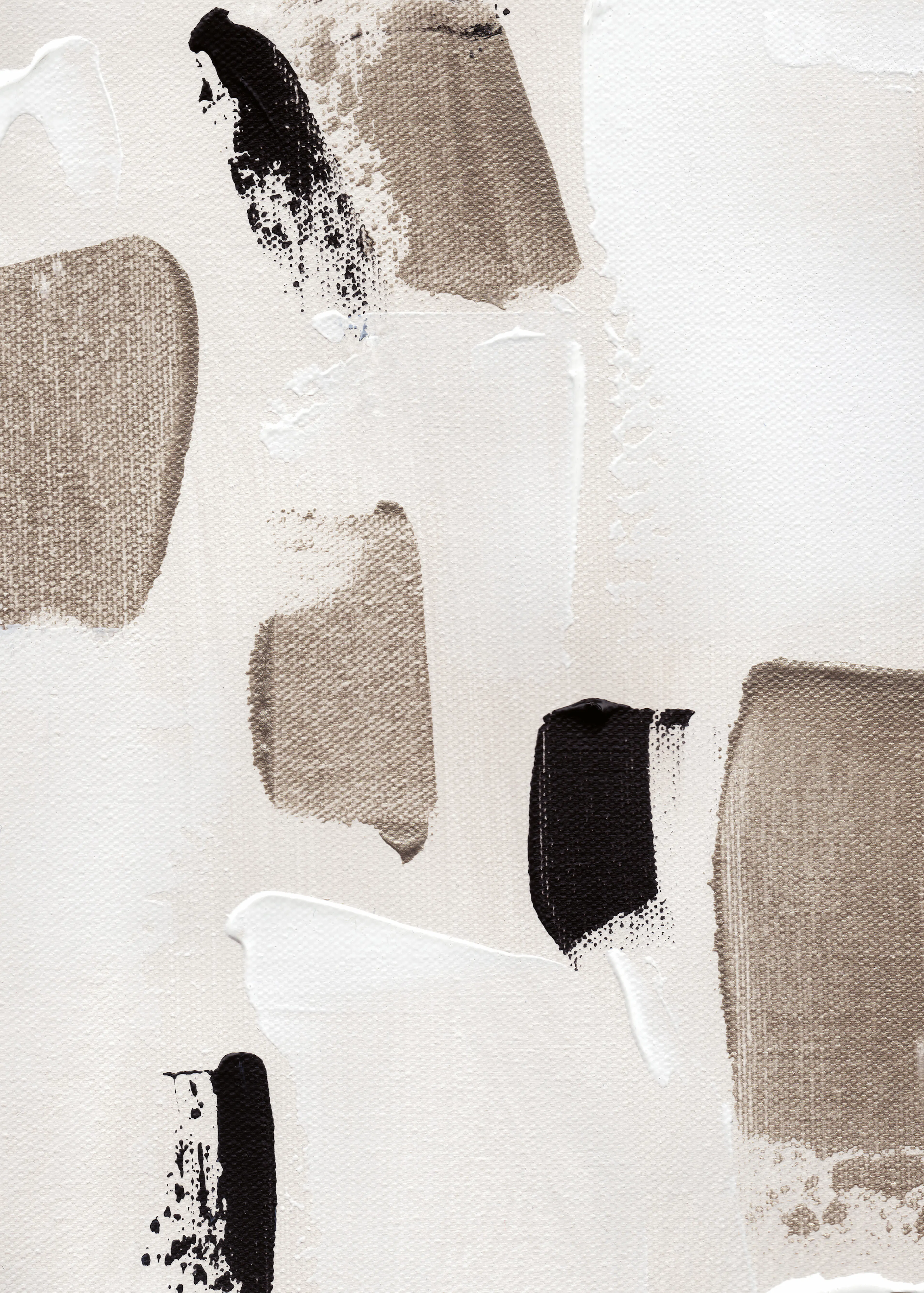 Warm Beige Brushstrokes Poster 0