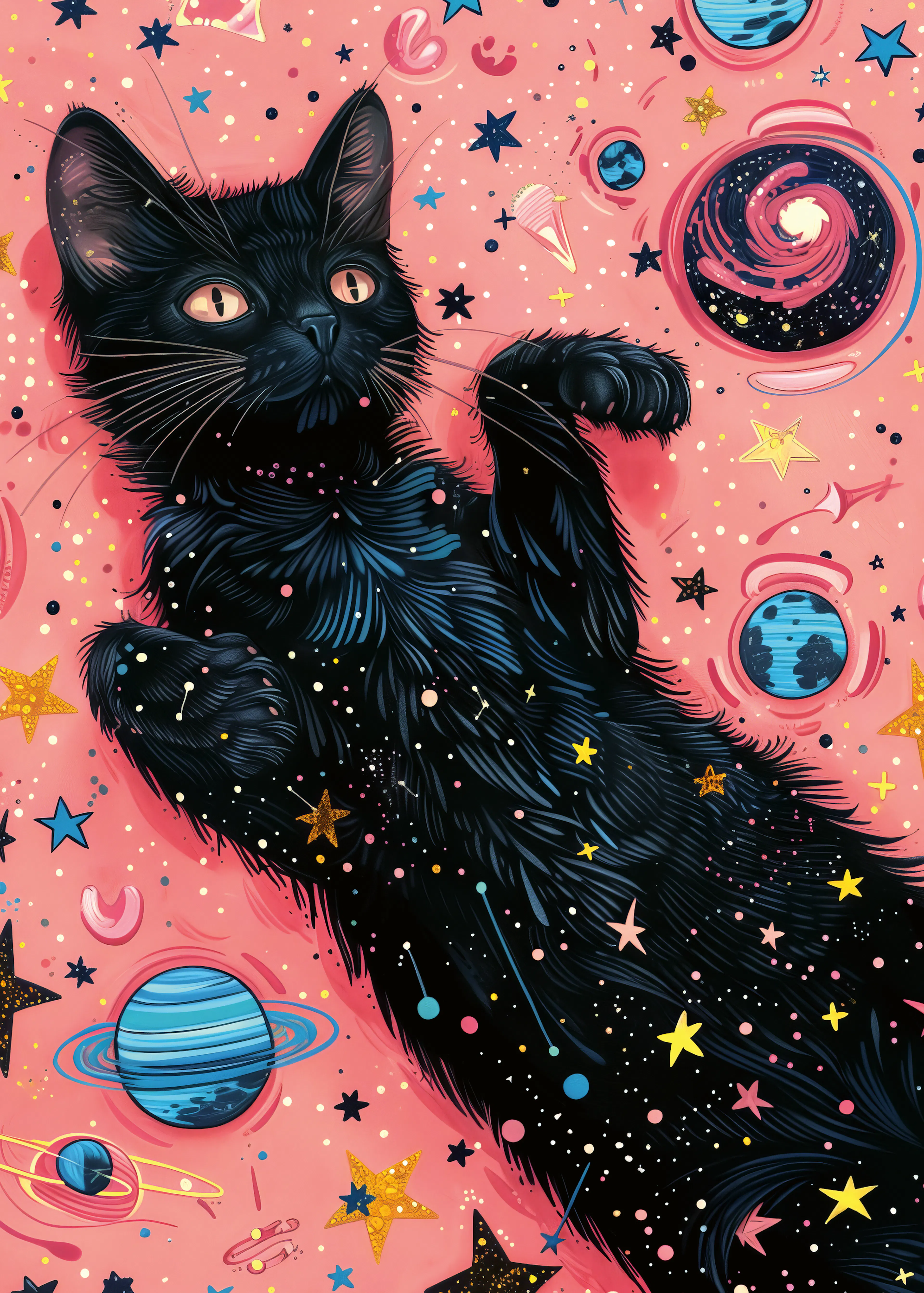 Gato Cósmico Póster 0