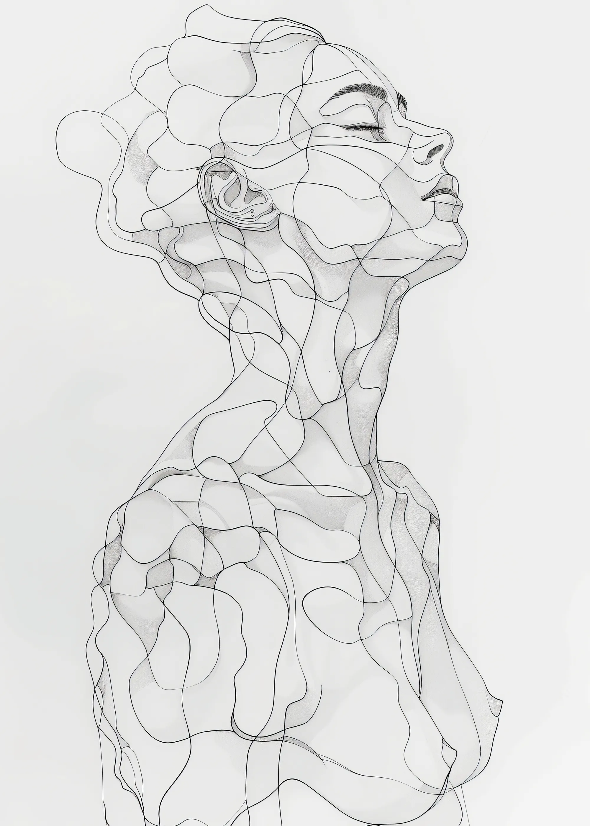 Abstract Contour Poster 0