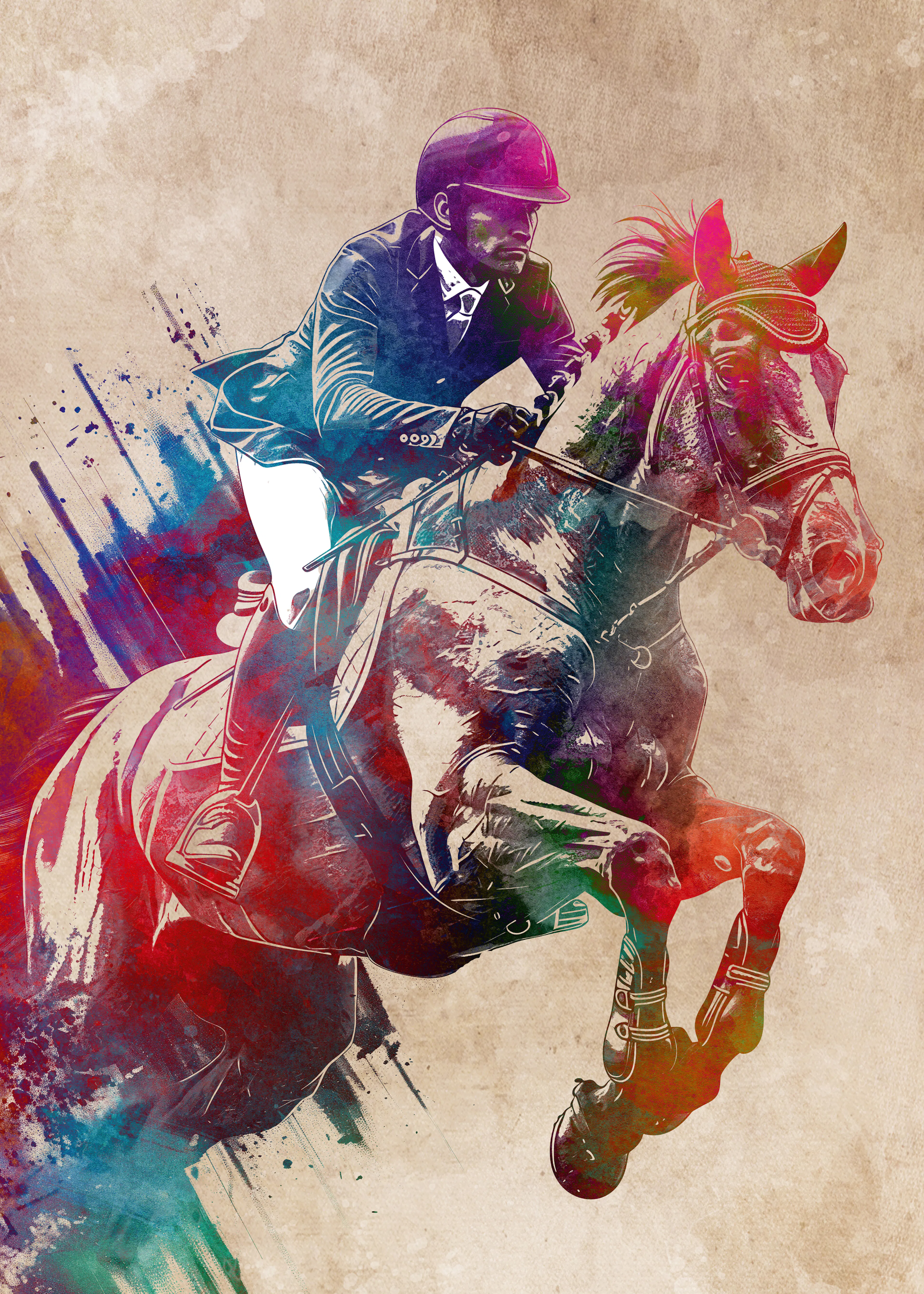Equestrian Splash Poster 0