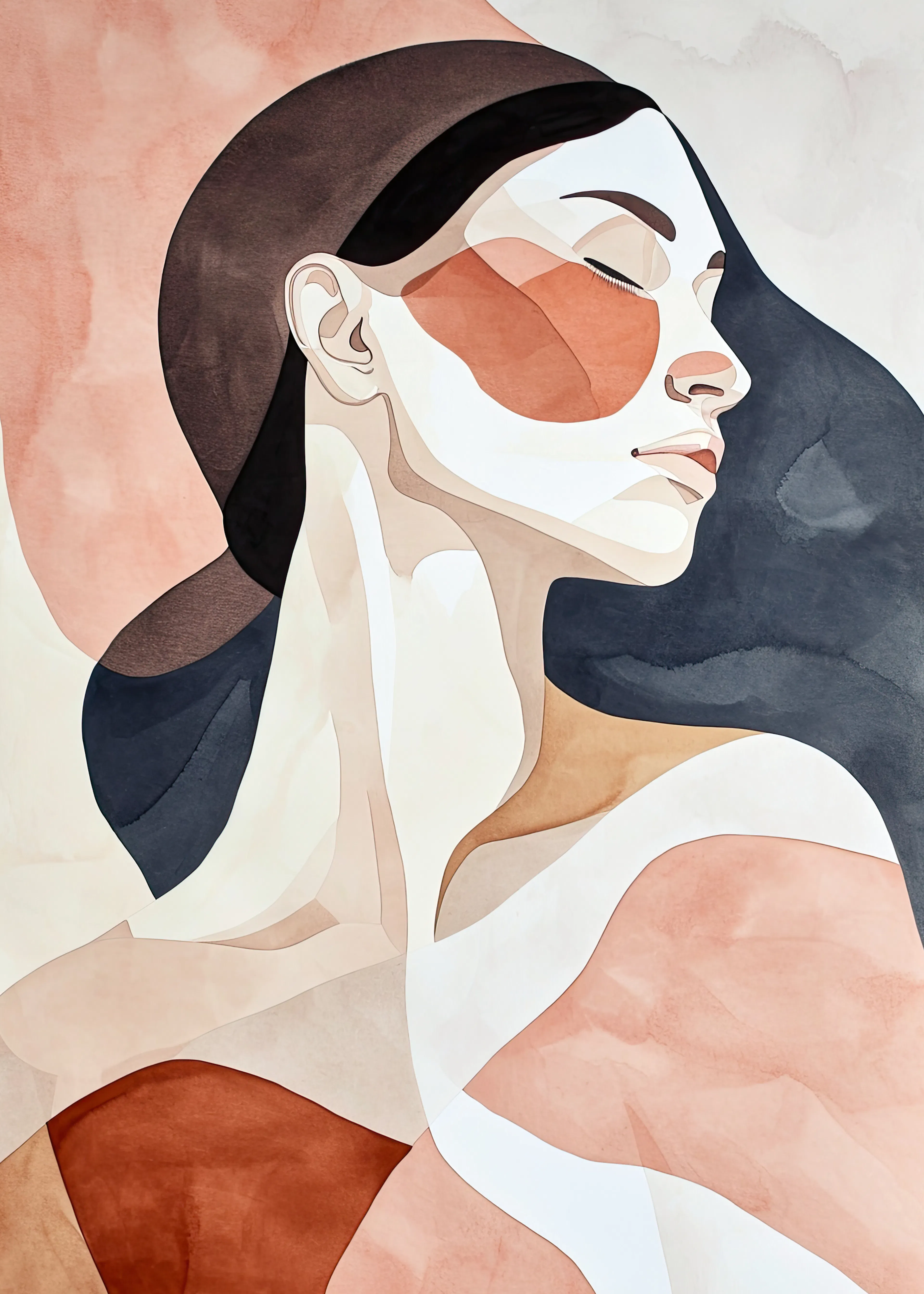 Earthy Abstract Elegance Poster 0